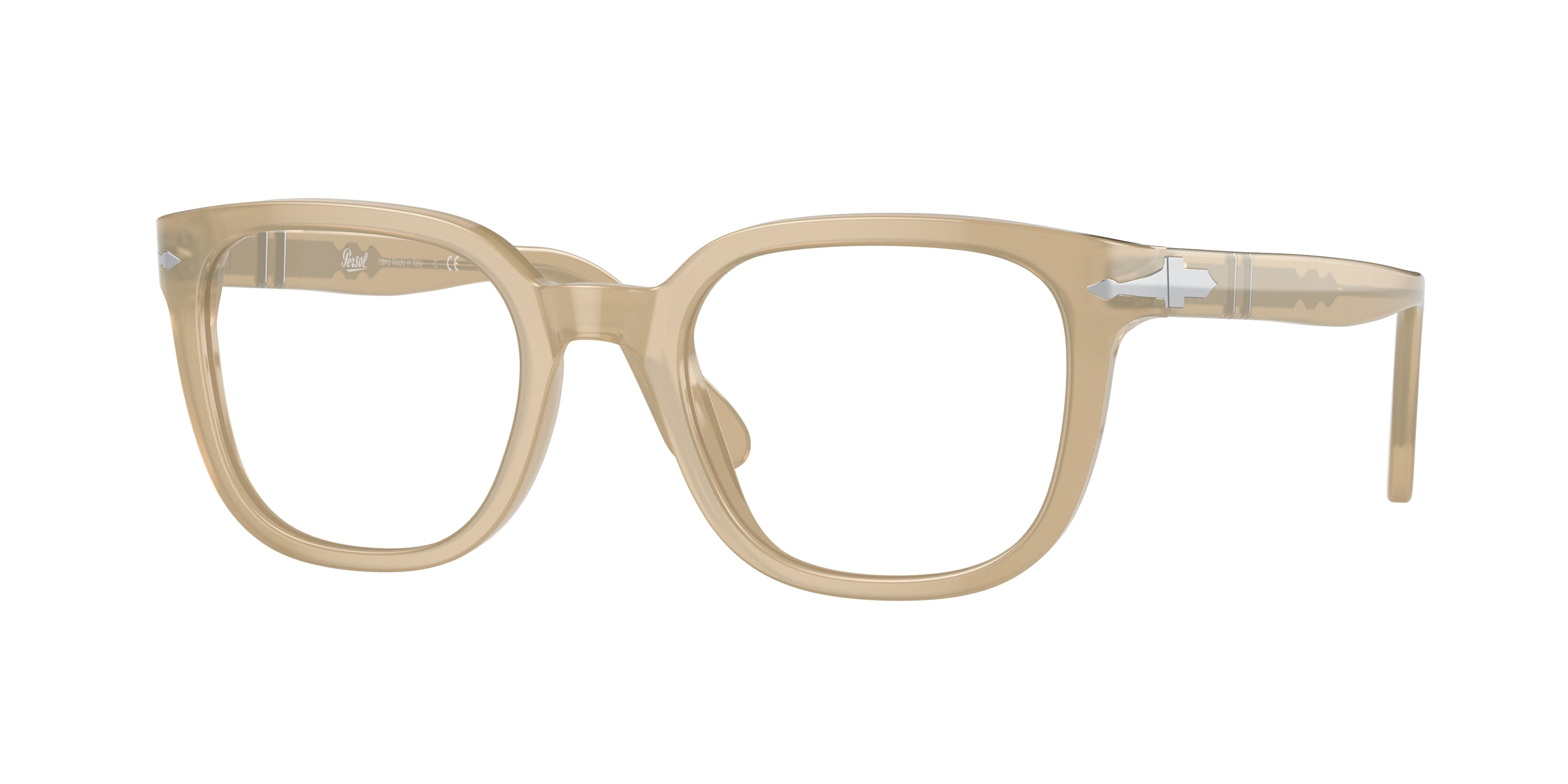 Persol PO3263V Square Eyeglasses 1169-Champagne 50-145-21 - Color Map Brown