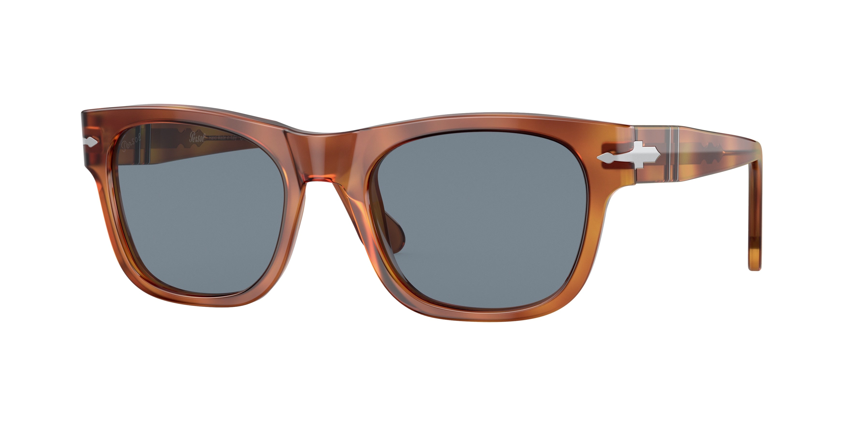 Persol PO3269S Rectangle Sunglasses 96/56-Terra Di Siena 54-145-20 - Color Map Brown