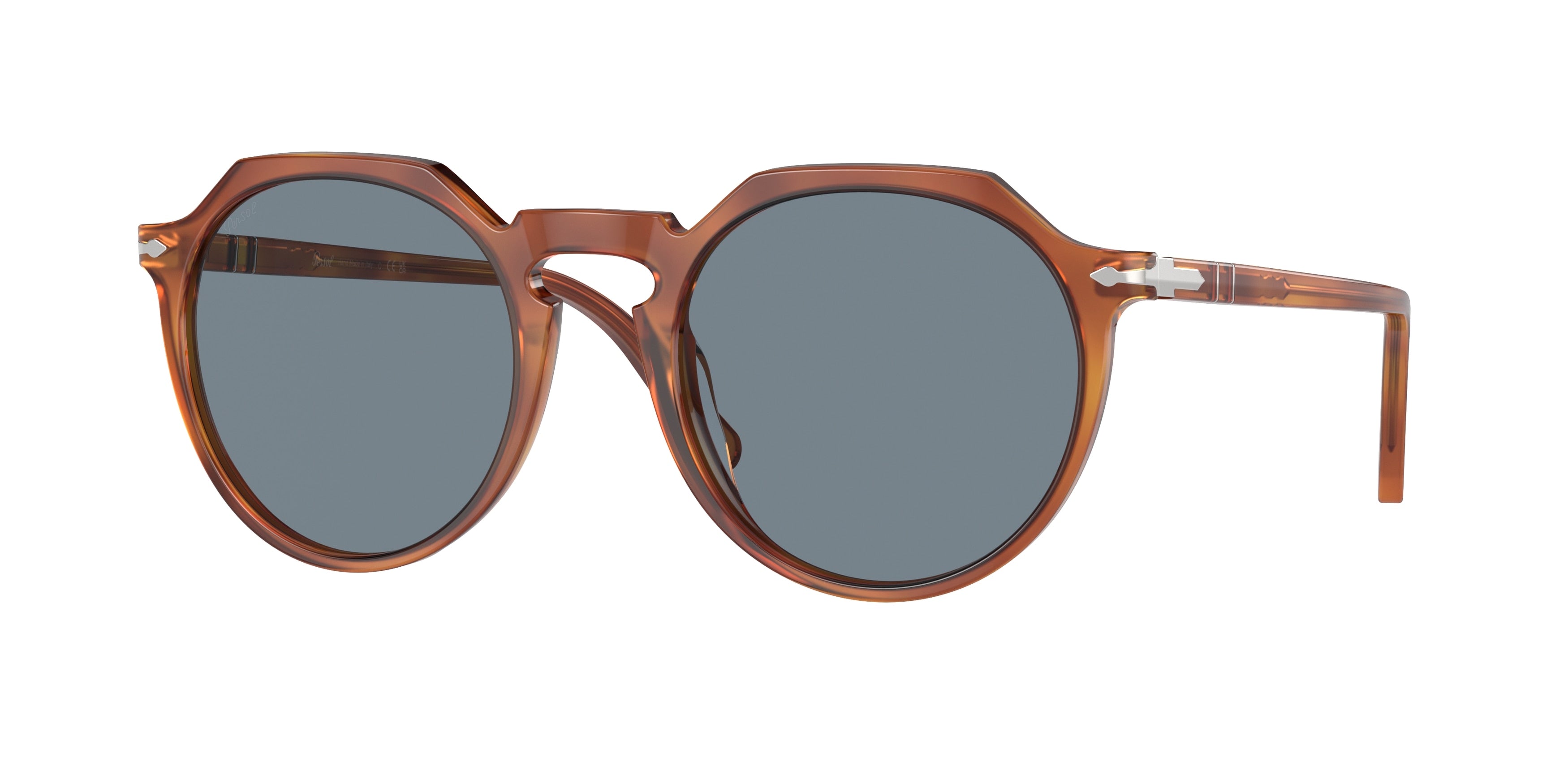 Persol PO3281S Phantos Sunglasses 96/56-Terra Di Siena 52-145-21 - Color Map Brown