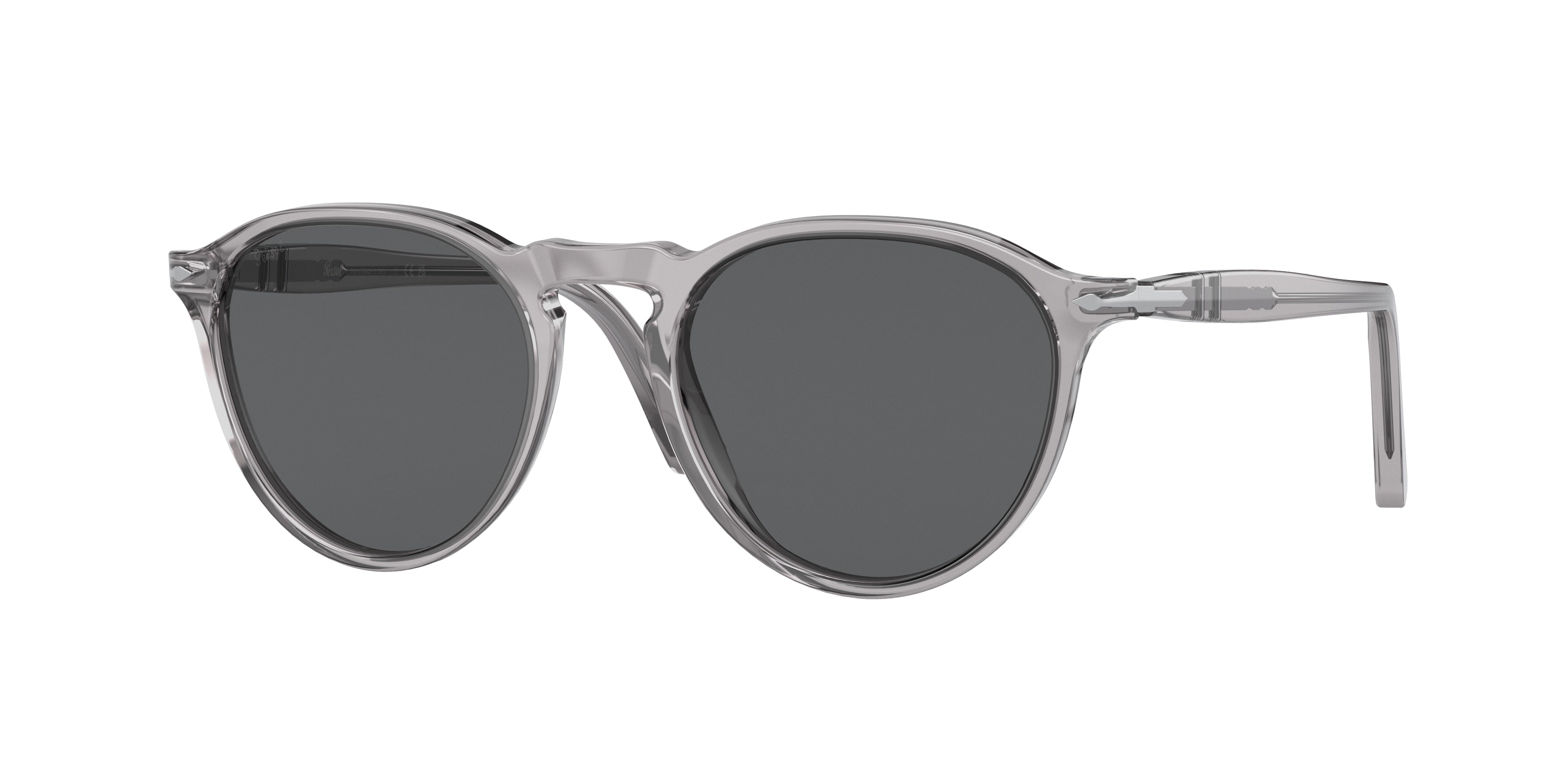 Persol PO3286S Phantos Sunglasses 309/B1-Transparent Grey 53-140-19 - Color Map Grey