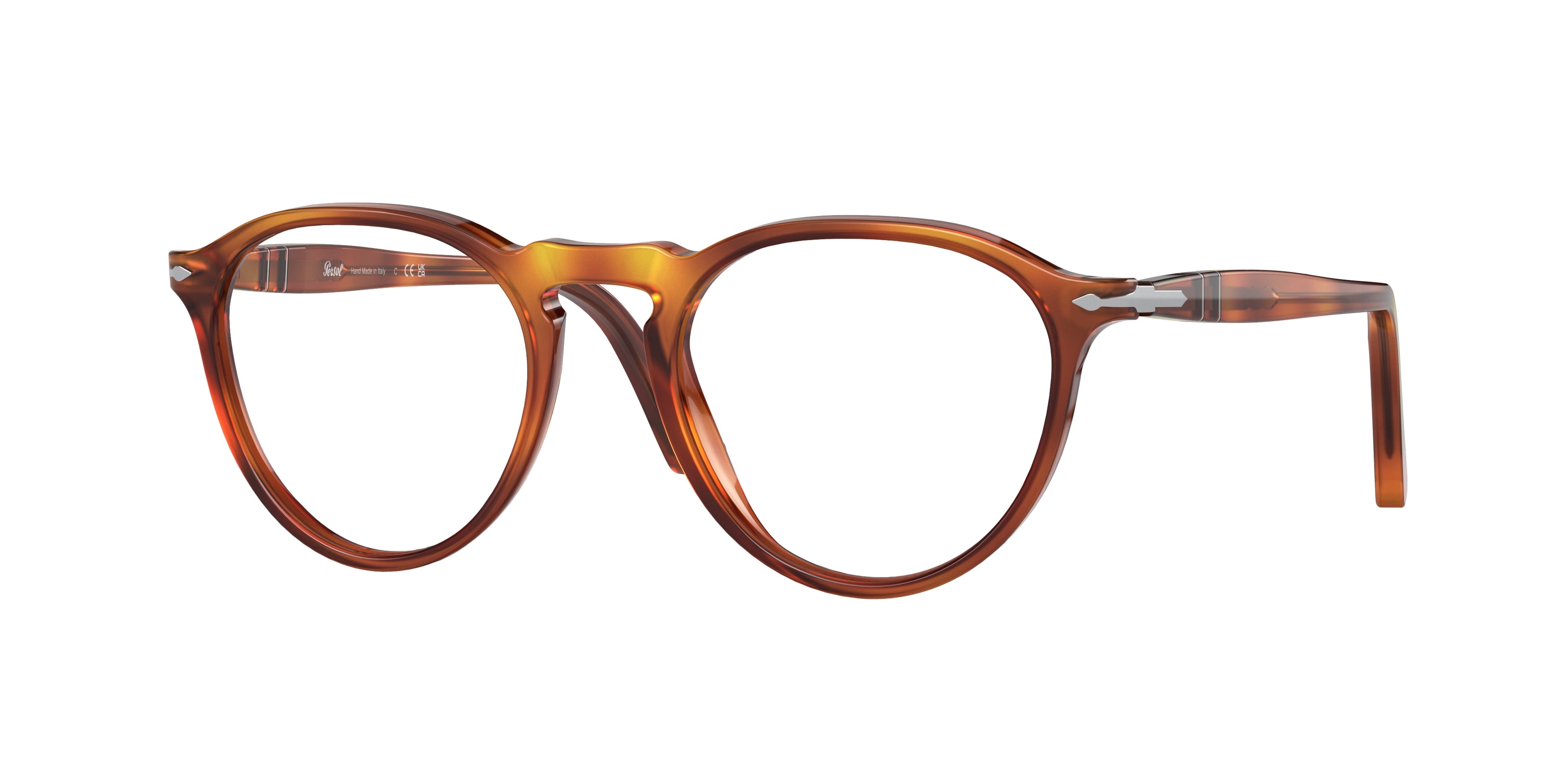 Persol PO3286V Phantos Eyeglasses 96-Terra Di Siena 52-140-19 - Color Map Brown