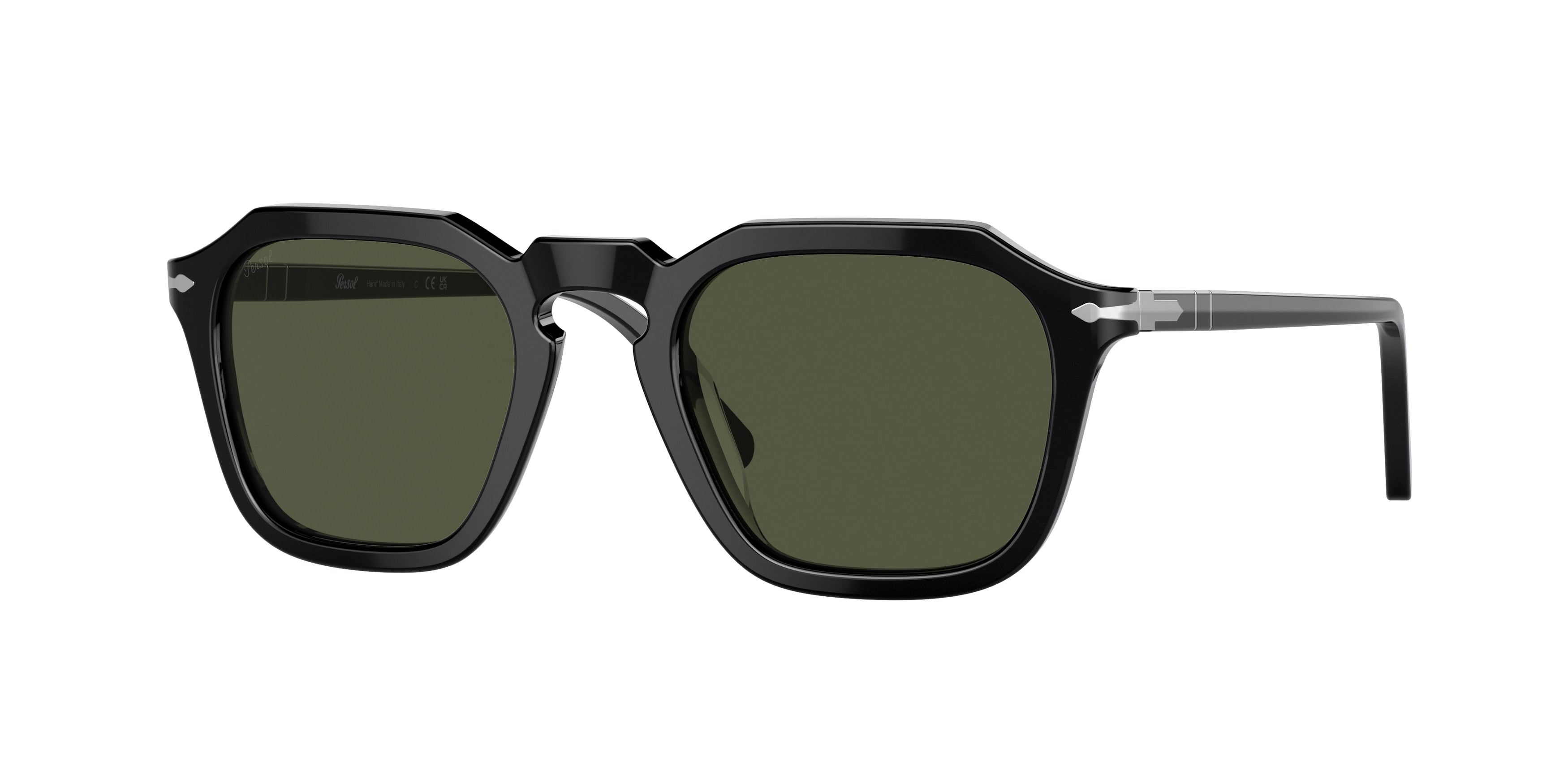 Persol PO3292S Square Sunglasses  95/31-Black 52-145-21 - Color Map Black
