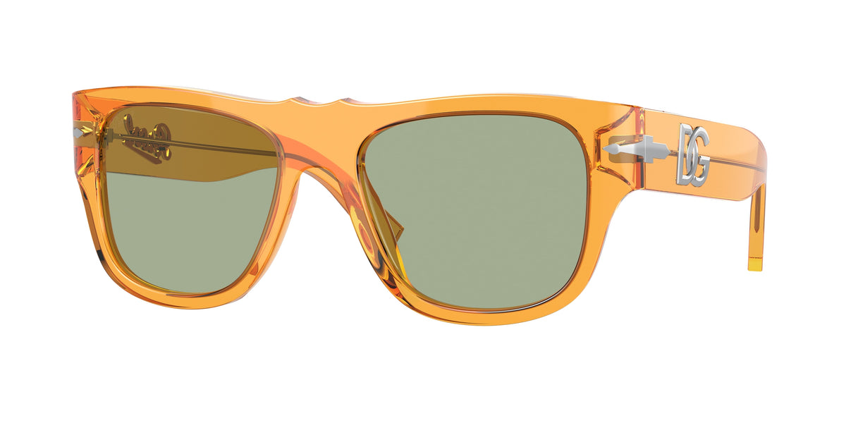 Persol PO3294S Pillow Sunglasses 116852-Transparent Orange 54-140-19 - Color Map Orange