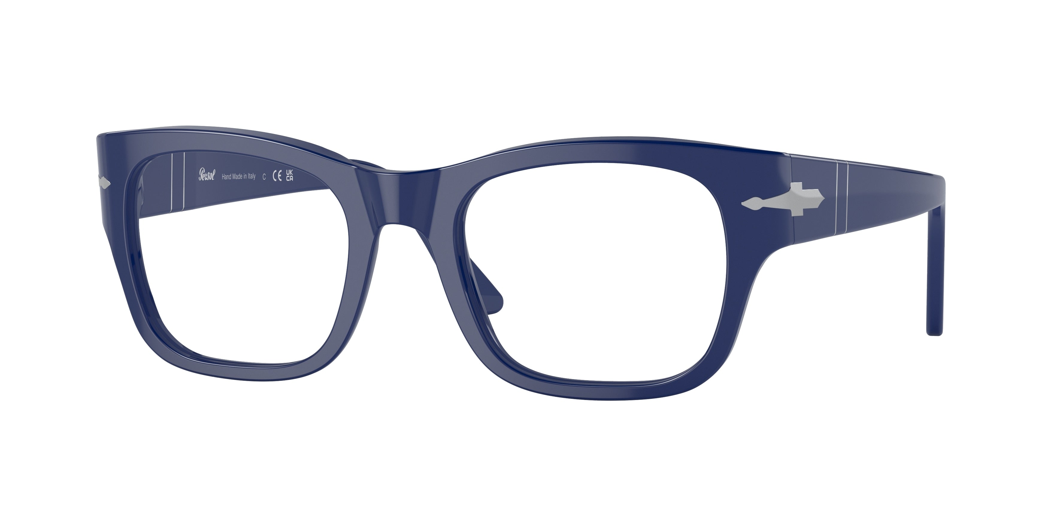 Persol PO3297V Rectangle Eyeglasses 1170-Blue 52-145-21 - Color Map Blue