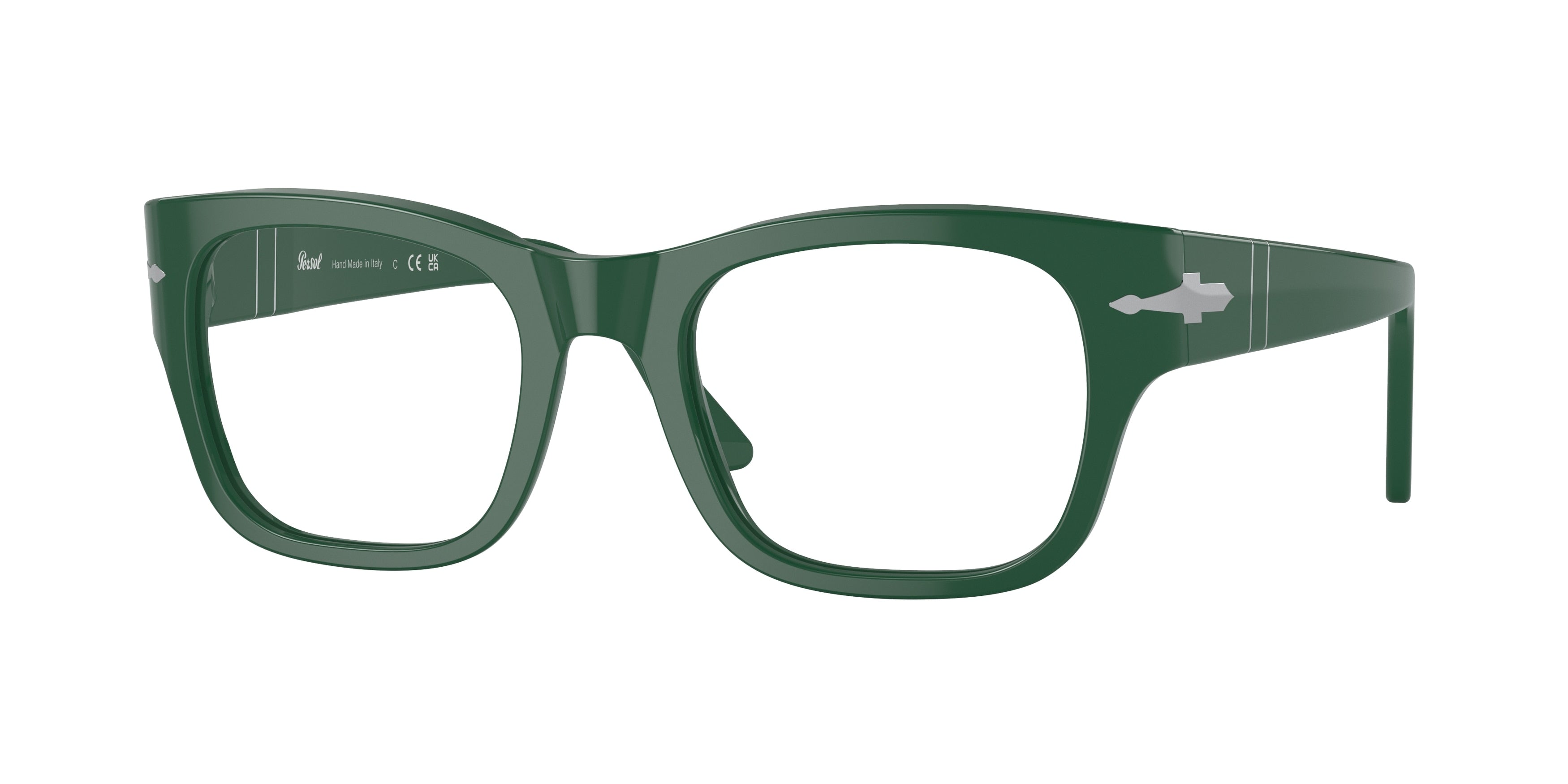 Persol PO3297V Rectangle Eyeglasses 1171-Green 52-145-21 - Color Map Green