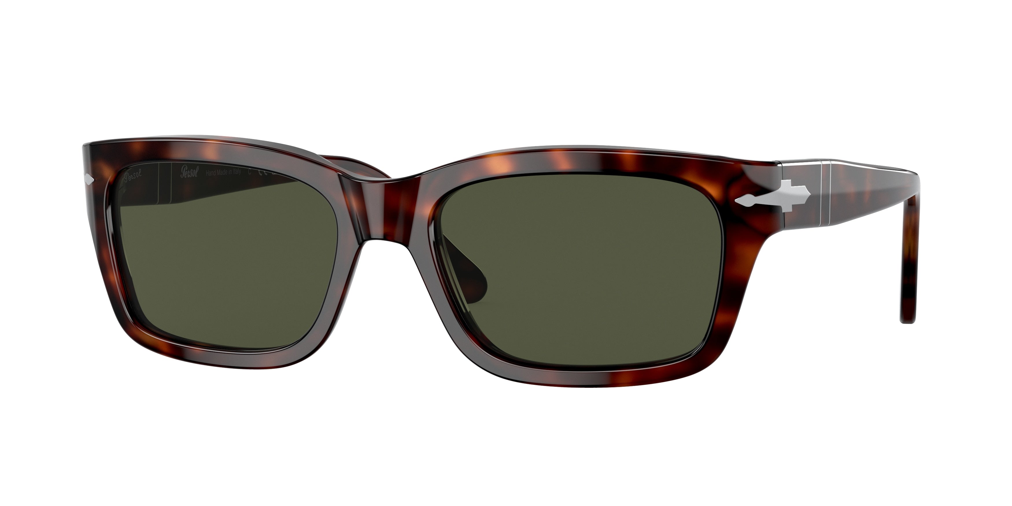Persol PO3301S Rectangle Sunglasses 24/31-Havana 57-145-19 - Color Map Tortoise
