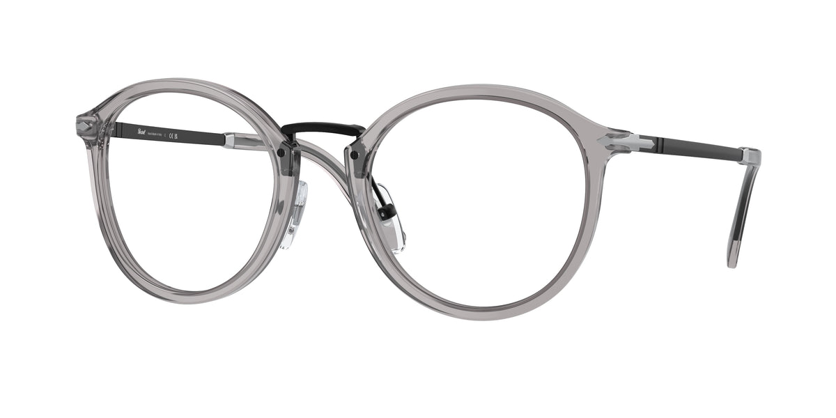 Persol VICO PO3309V Phantos Eyeglasses 309-Transparent Grey 51-145-22 - Color Map Grey