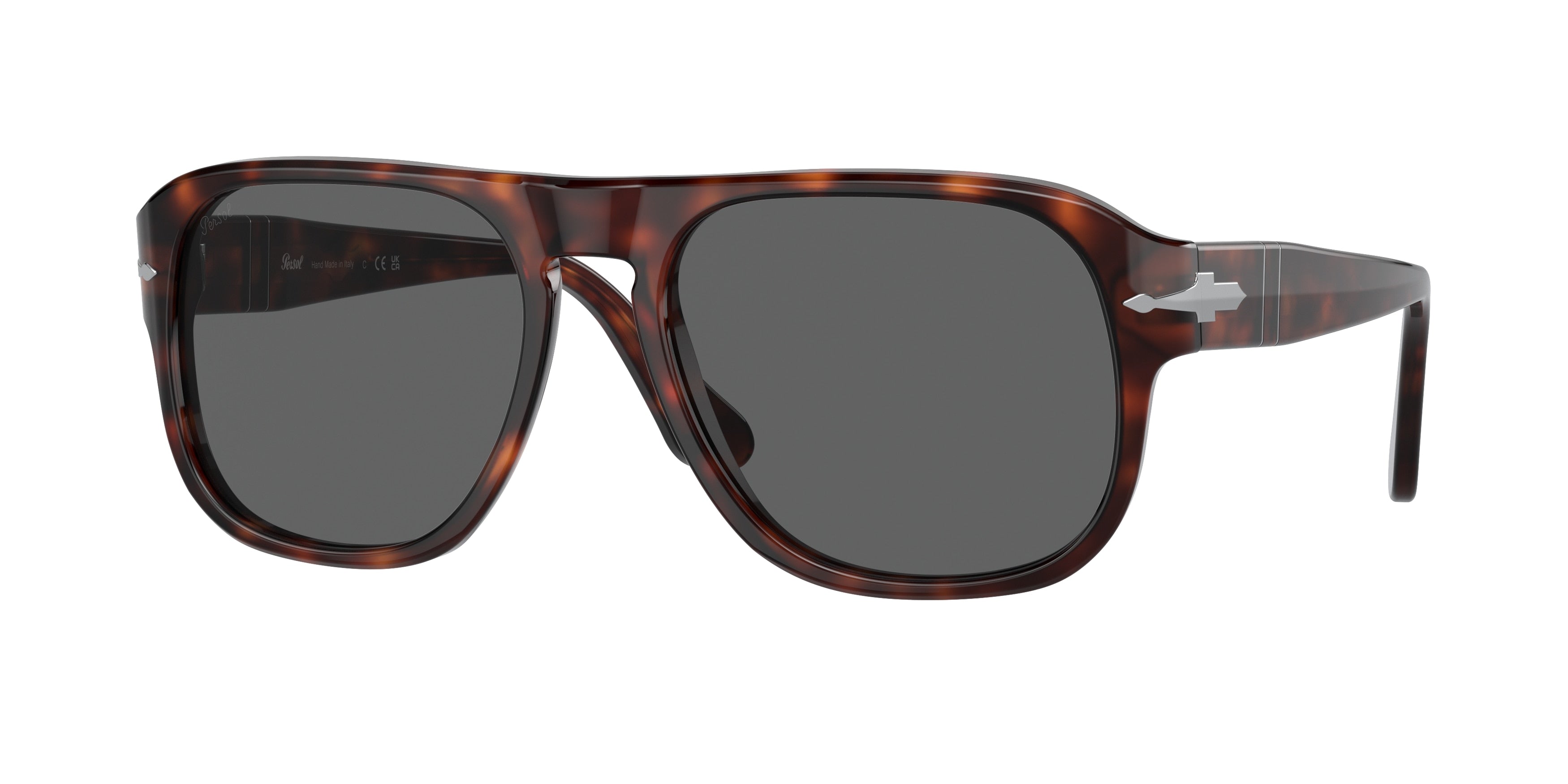 Persol JEAN PO3310S Rectangle Sunglasses 24/B1-Havana 57-145-18 - Color Map Tortoise