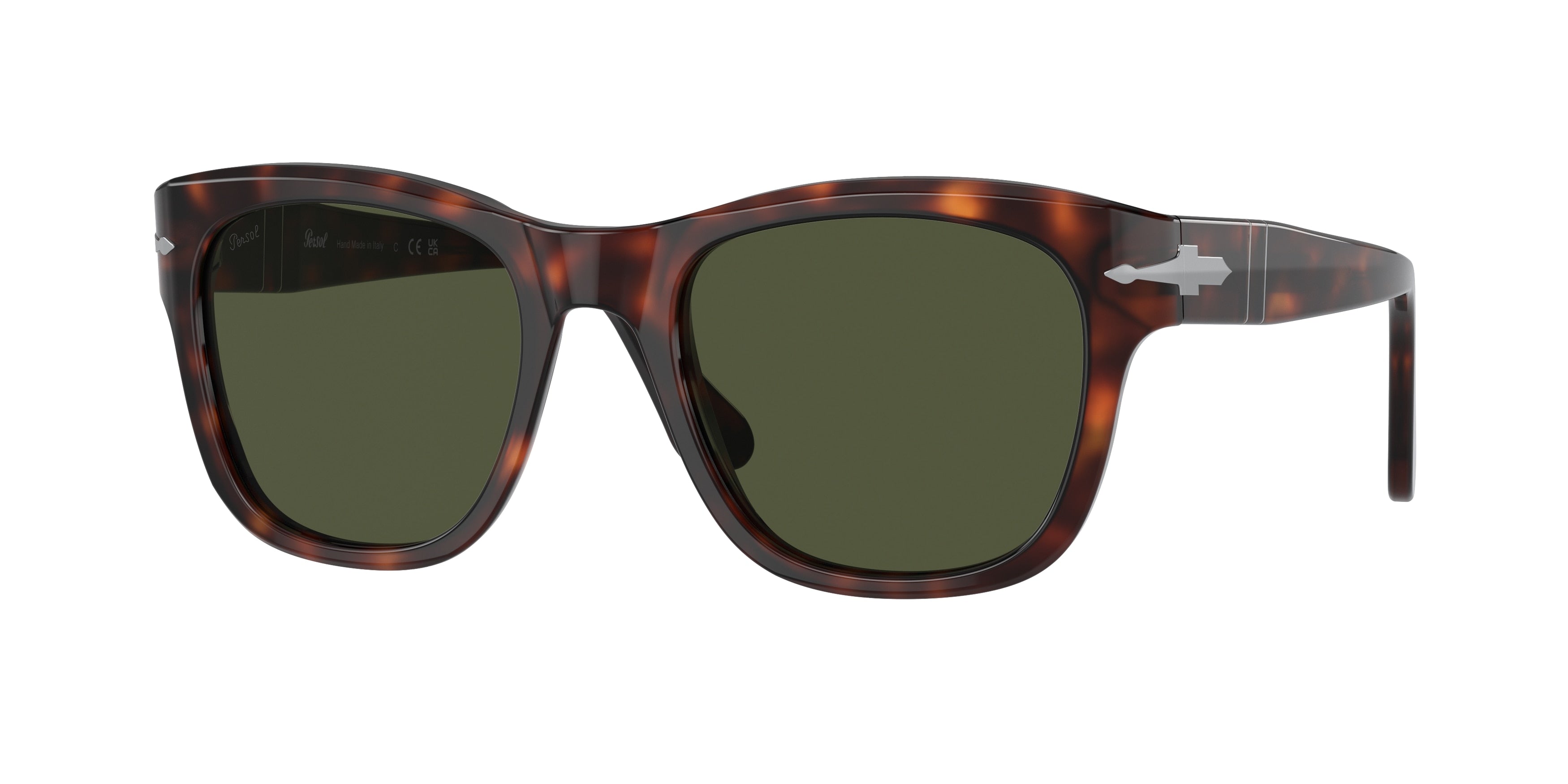 Persol PO3313S Square Sunglasses 24/31-Tortoise Brown 55-145-20 - Color Map Tortoise