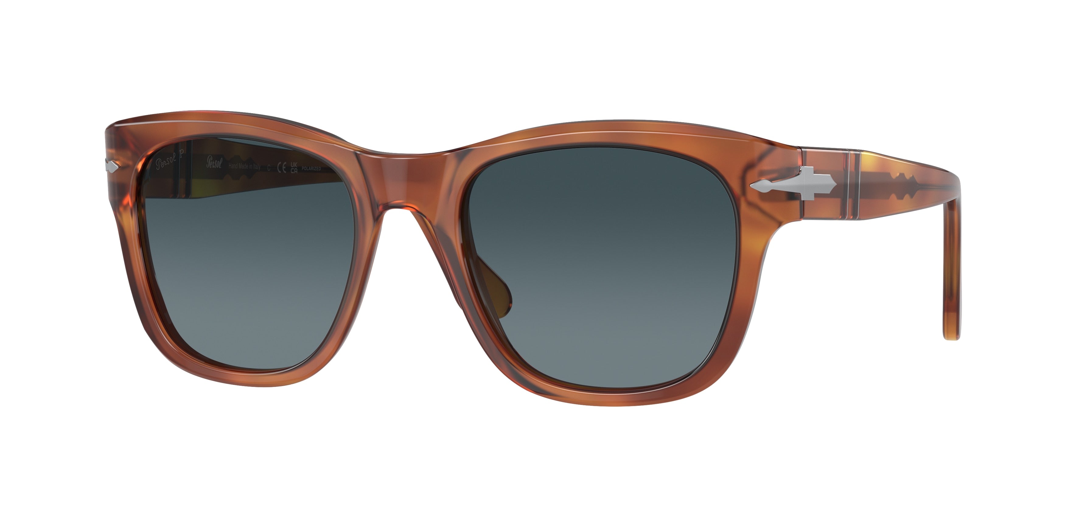 Persol PO3313S Square Sunglasses 96/S3-Terra Di Siena 55-145-20 - Color Map Brown
