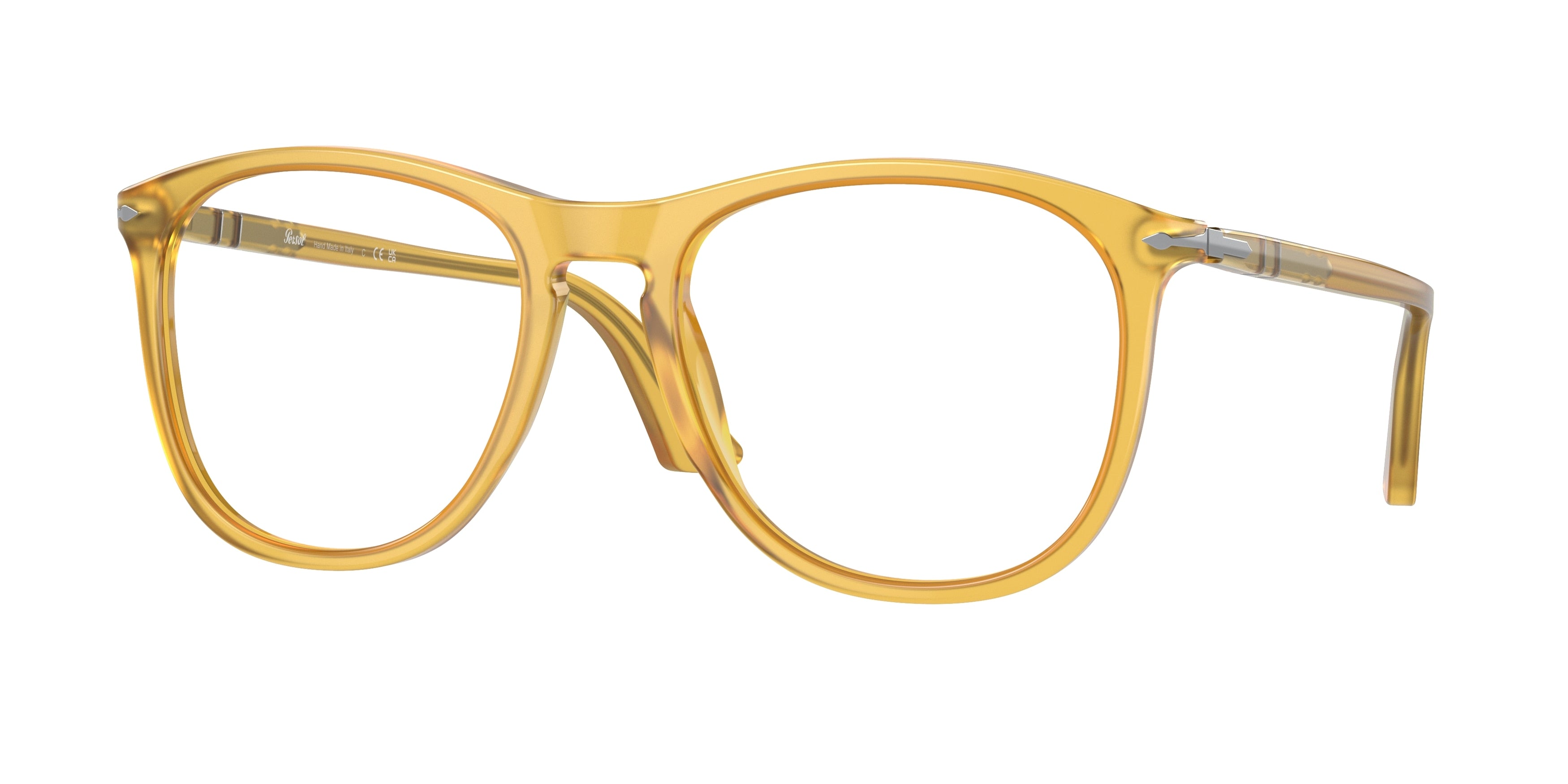 Persol PO3314V Pillow Eyeglasses 204-Miele 55-145-20 - Color Map Yellow