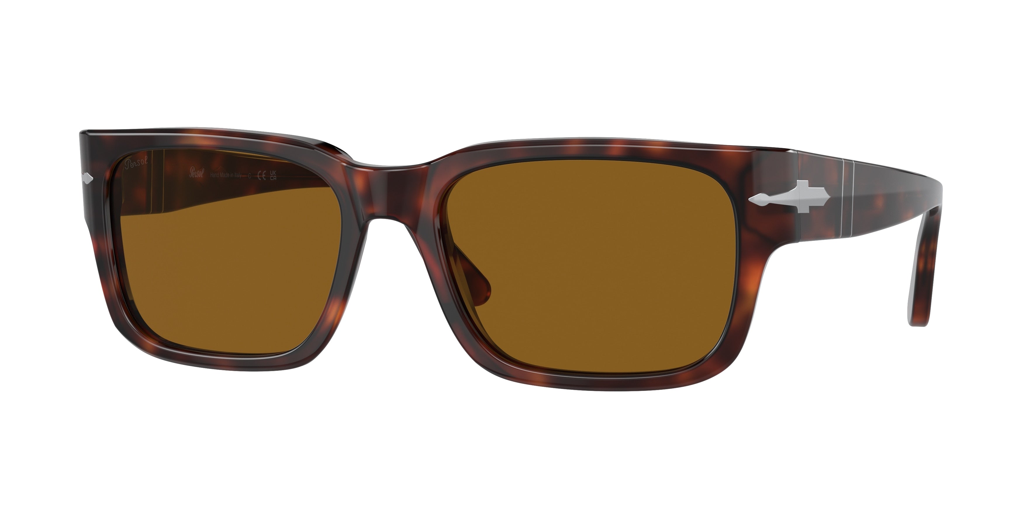 Persol PO3315S Rectangle Sunglasses 24/33-Havana 58-145-19 - Color Map Tortoise