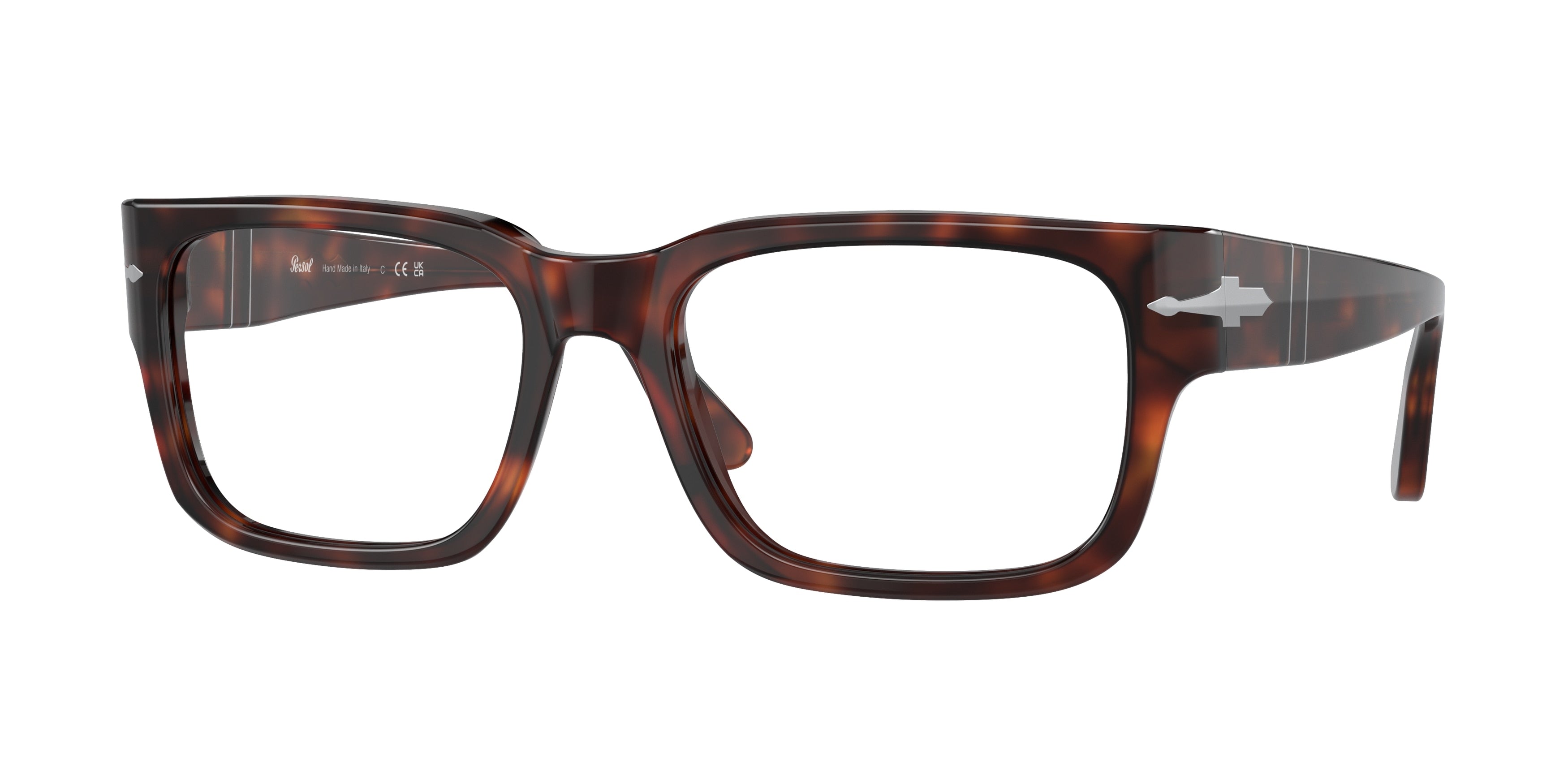 Persol PO3315V Rectangle Eyeglasses  24-Havana 55-145-19 - Color Map Tortoise