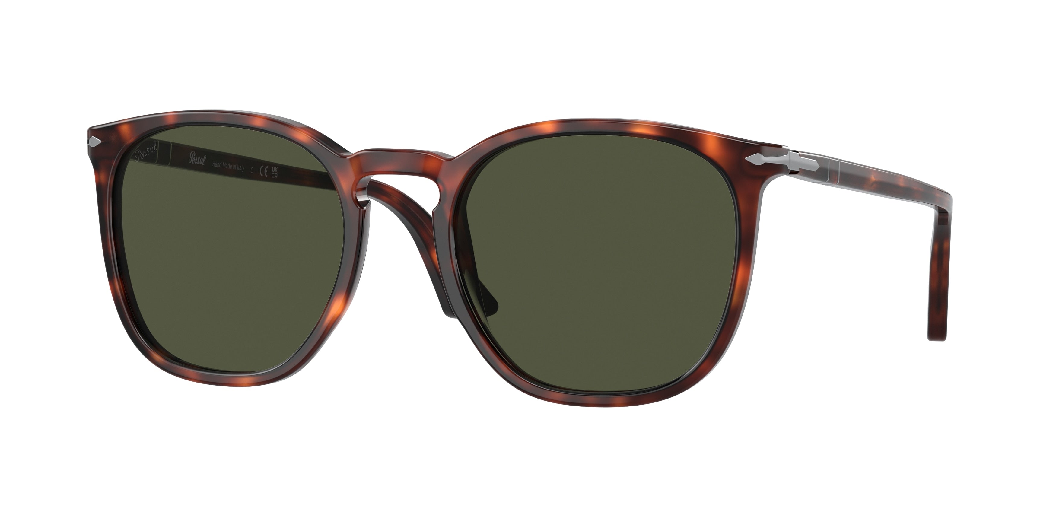 Persol PO3316S Round Sunglasses 24/31-Havana 54-145-21 - Color Map Tortoise