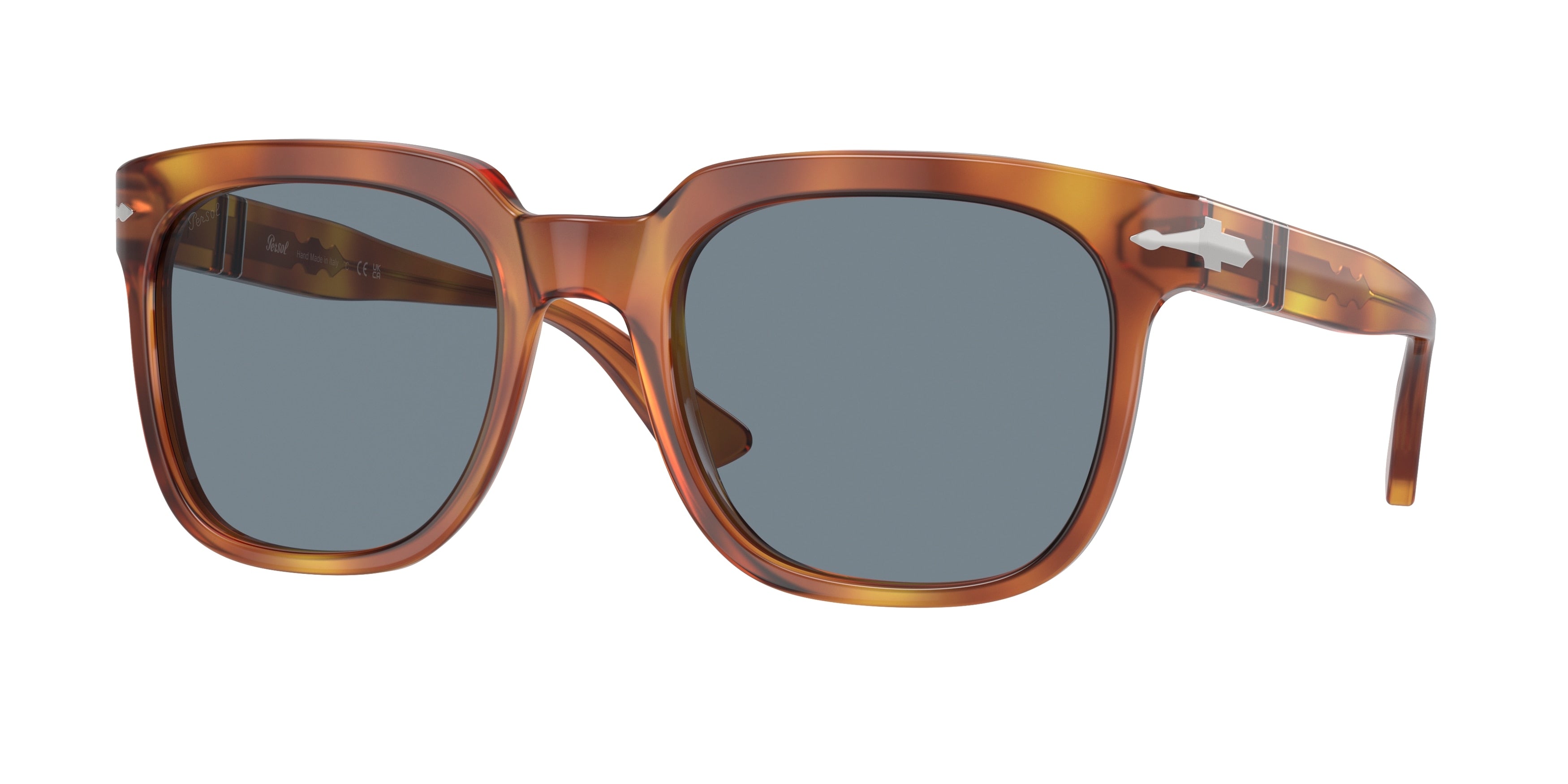 Persol PO3323S Square Sunglasses  96/56-Terra Di Siena 56-145-22 - Color Map Brown