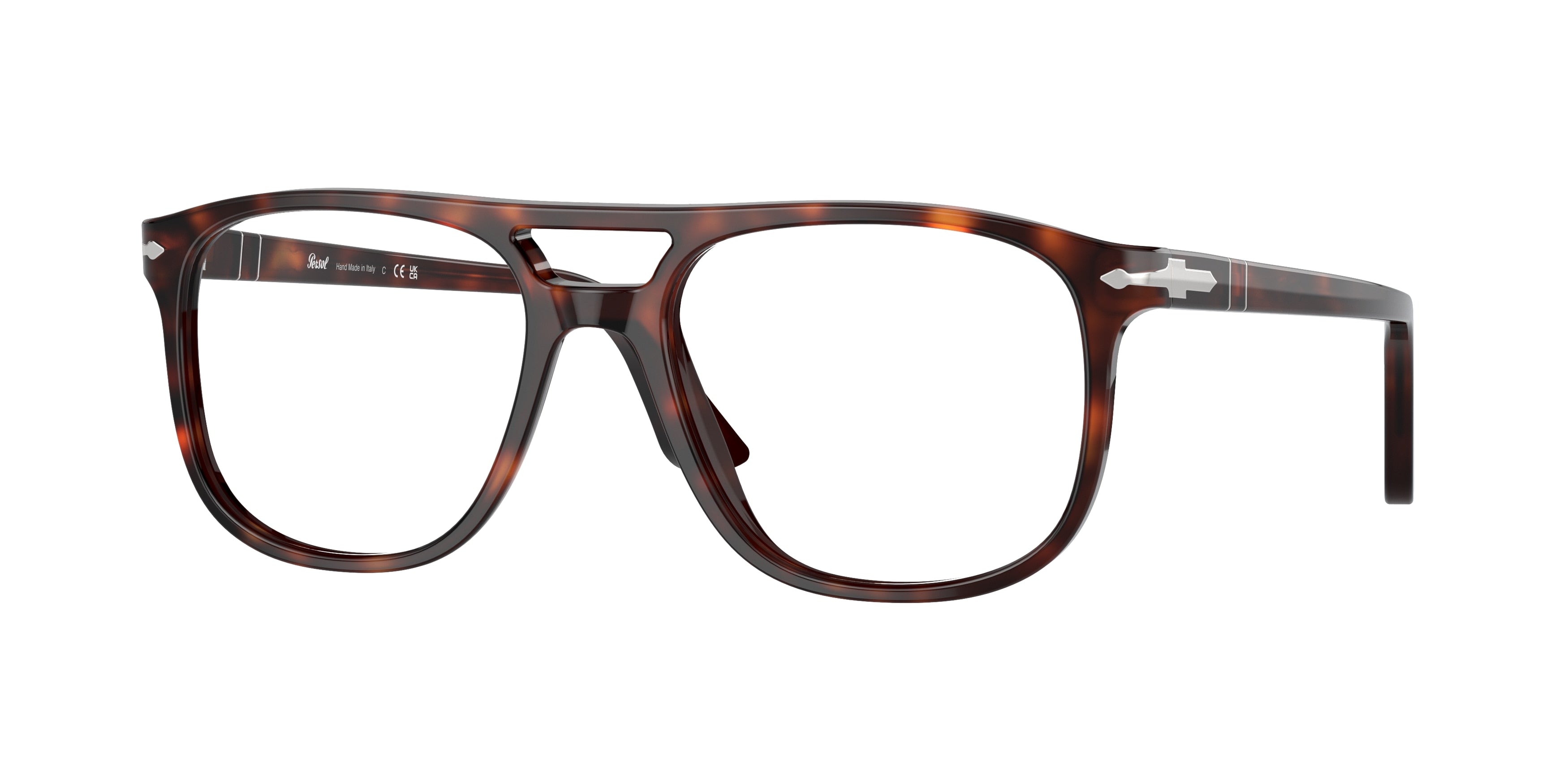 Persol GRETA PO3329V Pilot Eyeglasses 24-Havana 54-145-18 - Color Map Tortoise