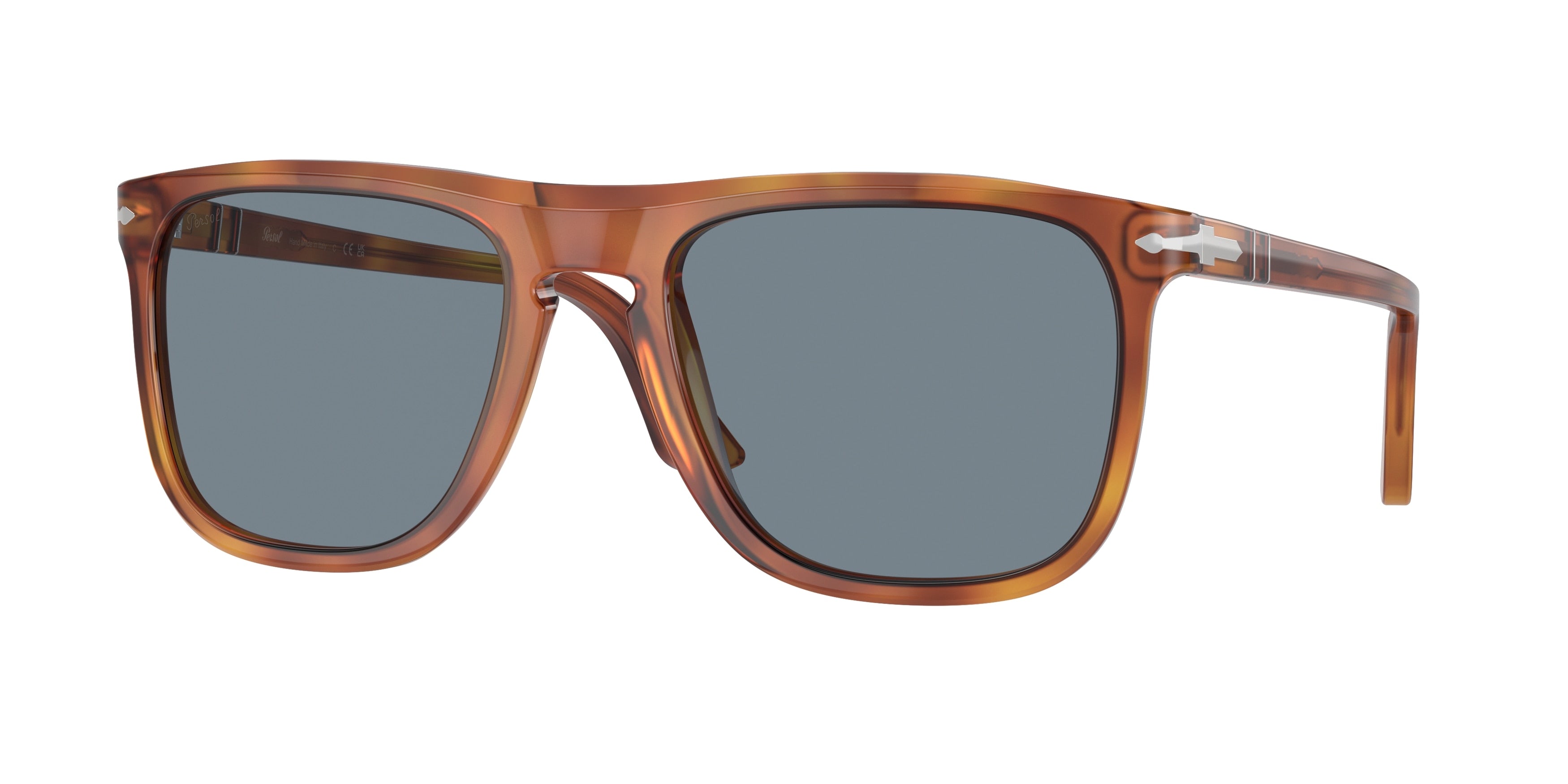 Persol PO3336S Pilot Sunglasses 96/56-Terra Di Siena 57-145-21 - Color Map Brown