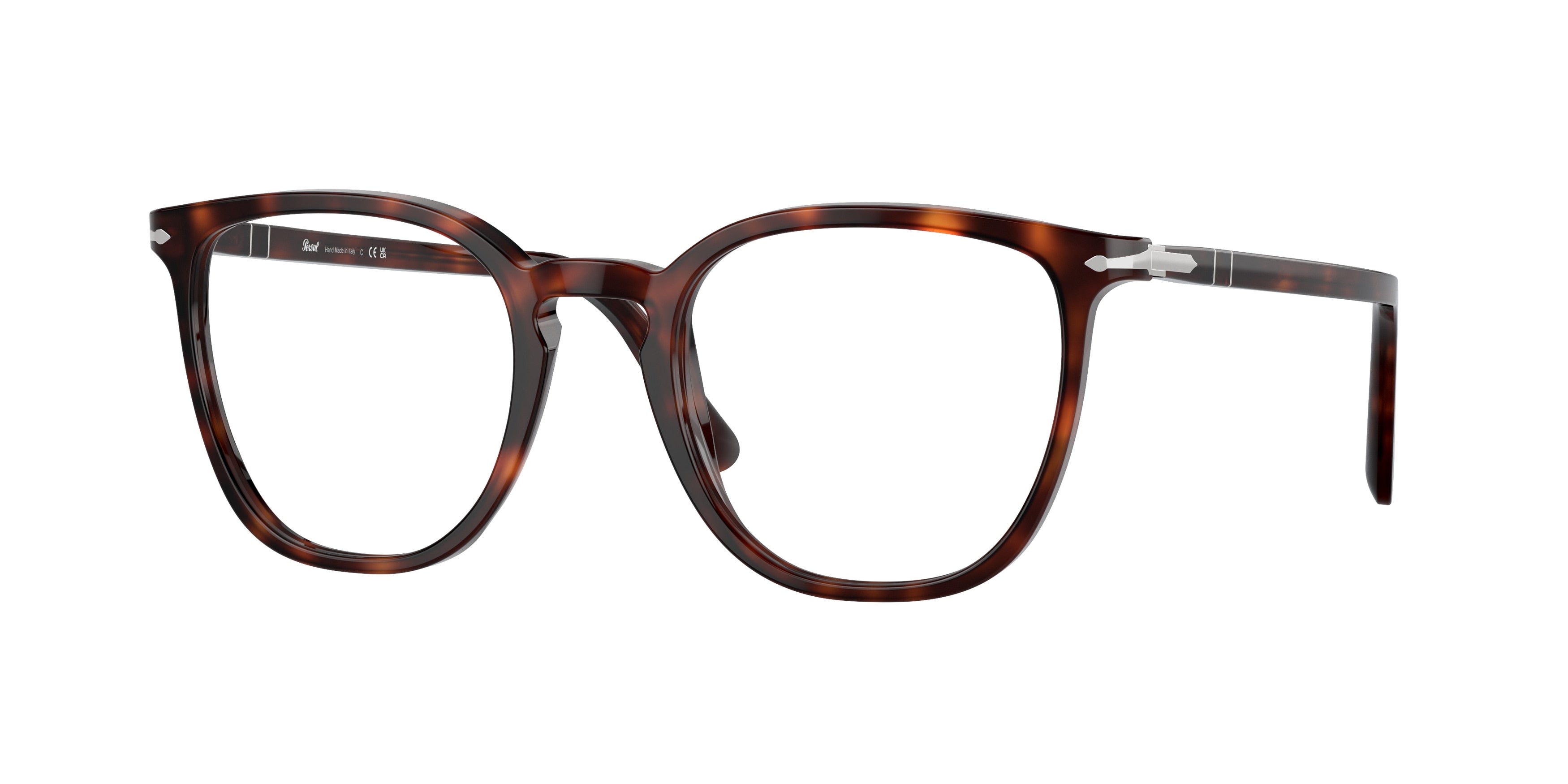 Persol PO3338V Phantos Eyeglasses 24-Havana 52-145-21 - Color Map Tortoise