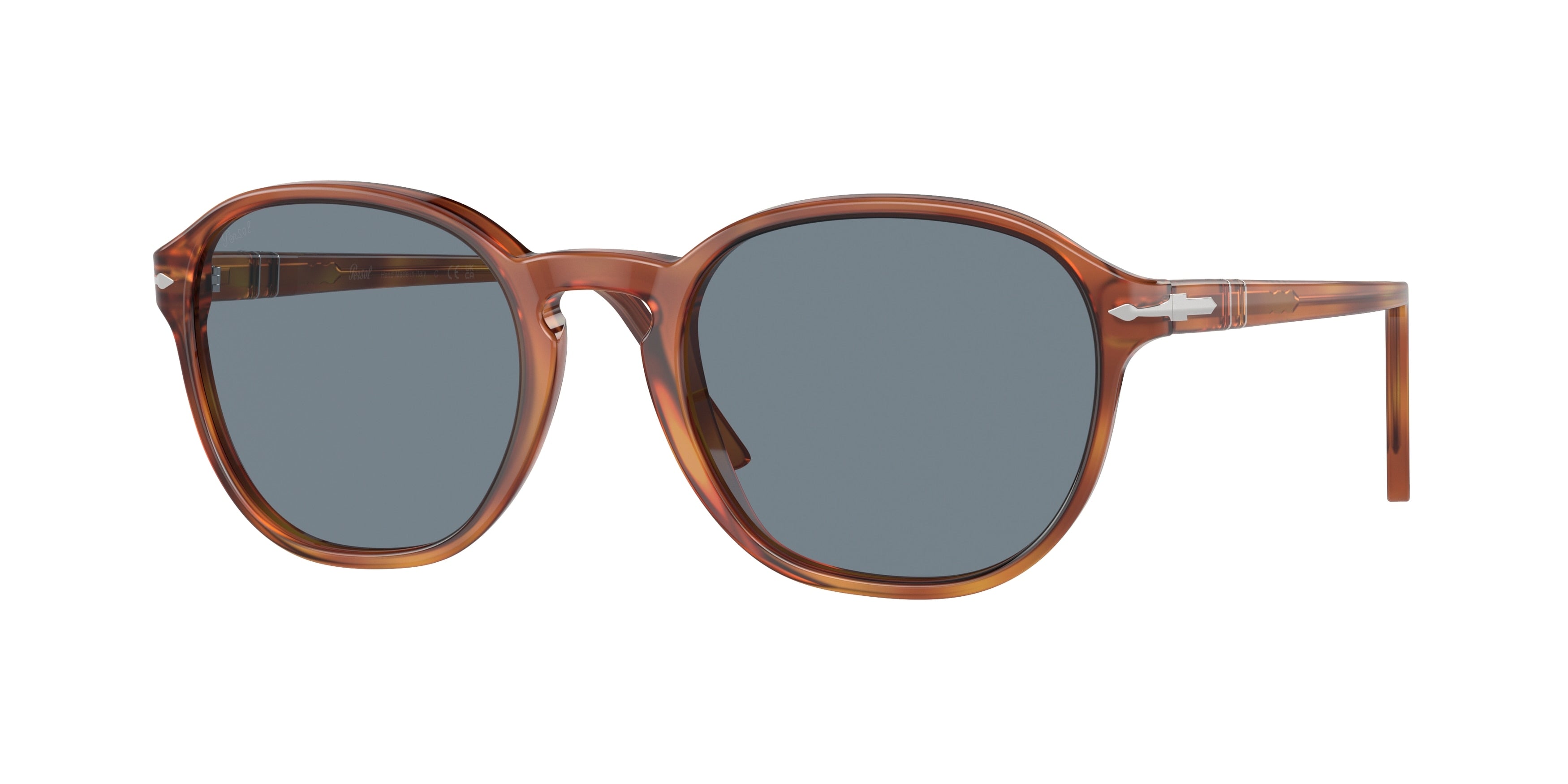 Persol PO3343S Pillow Sunglasses 96/56-Terra Di Siena 55-145-21 - Color Map Brown