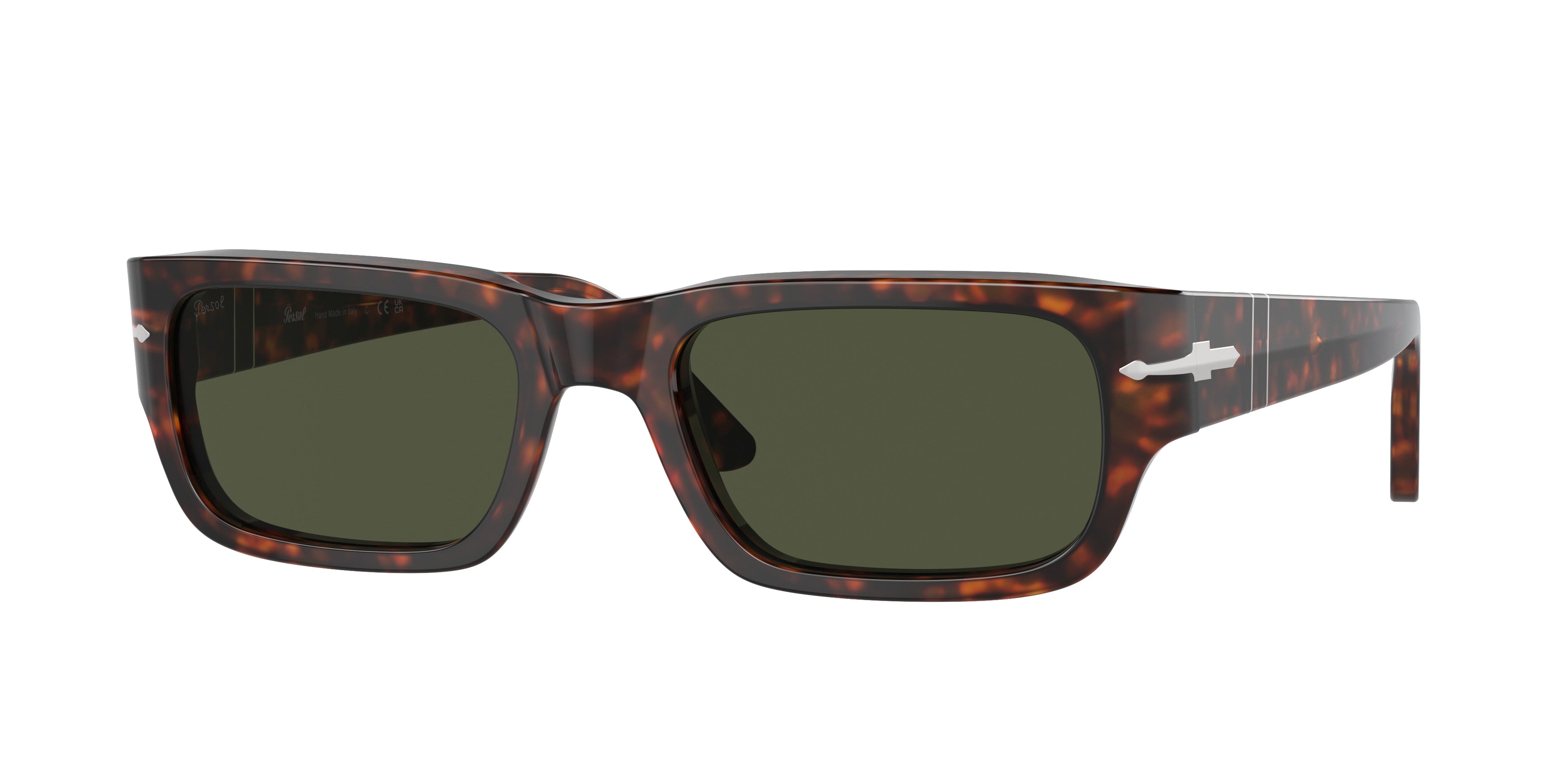 Persol ADRIEN PO3347S Rectangle Sunglasses 24/31-Havana 58-145-20 - Color Map Tortoise
