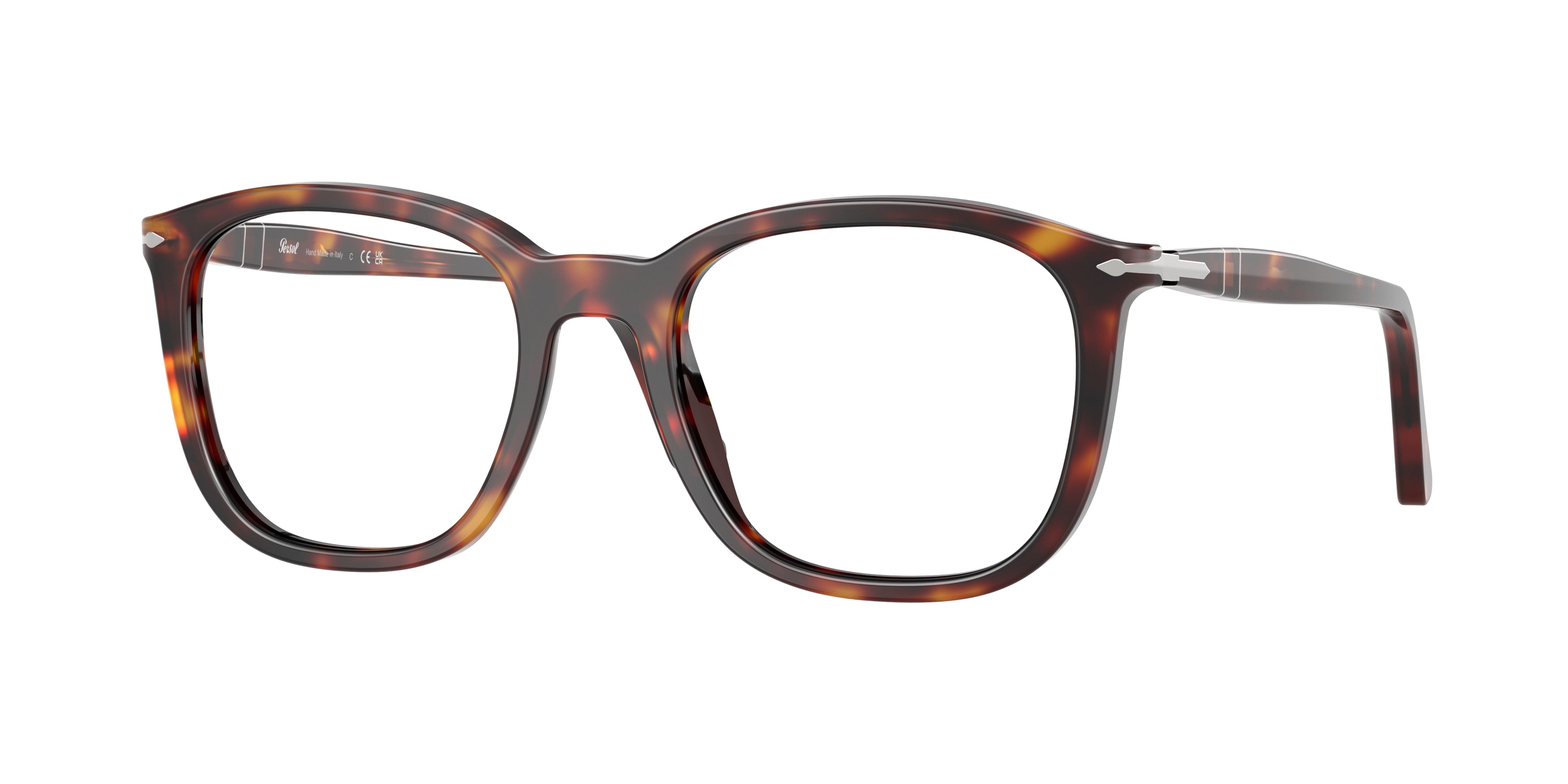 Persol PO3355V Pillow Eyeglasses 24-Havana 52-145-20 - Color Map Tortoise