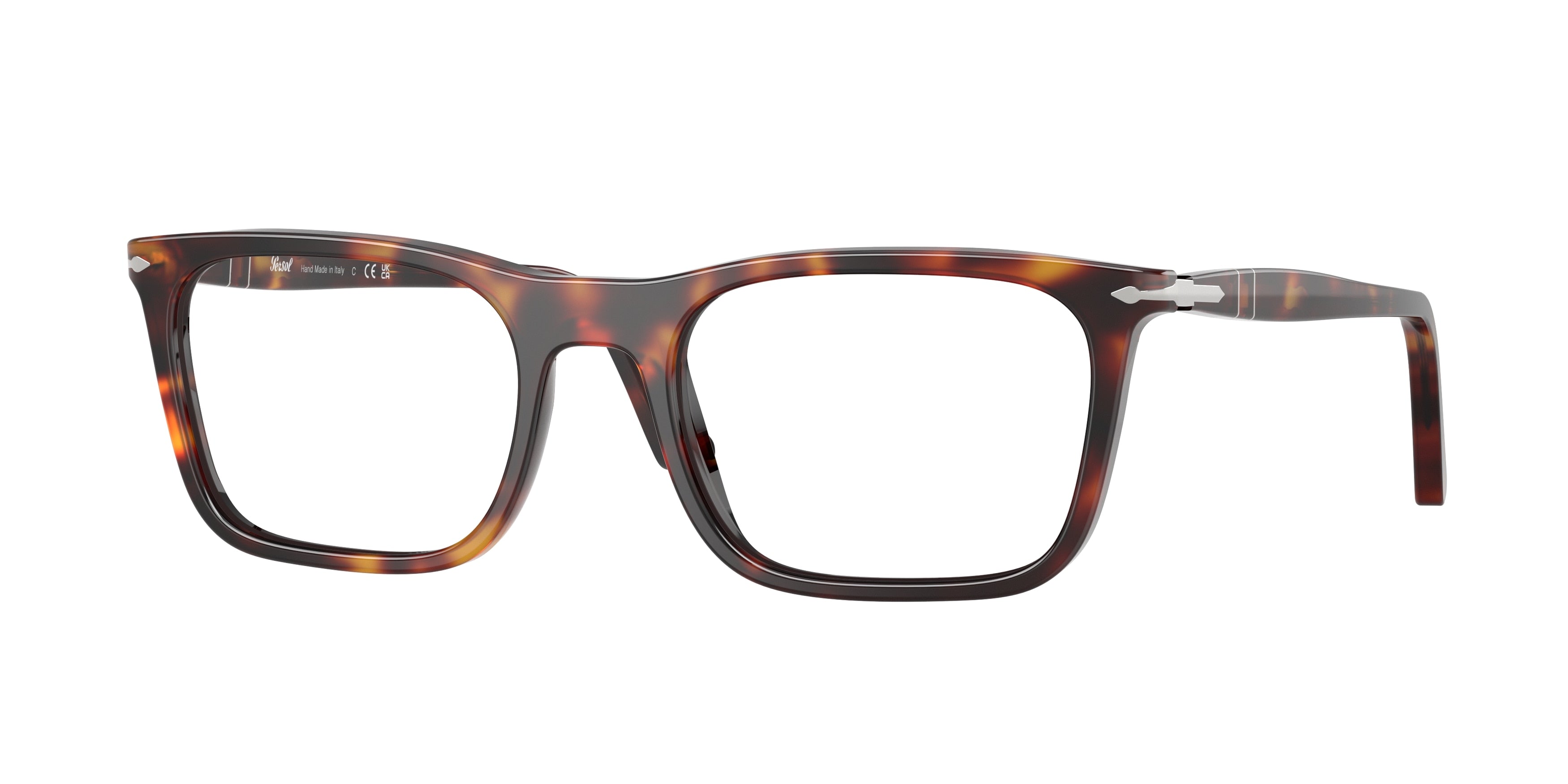 Persol PO3358V Rectangle Eyeglasses 24-Havana 56-145-20 - Color Map Tortoise