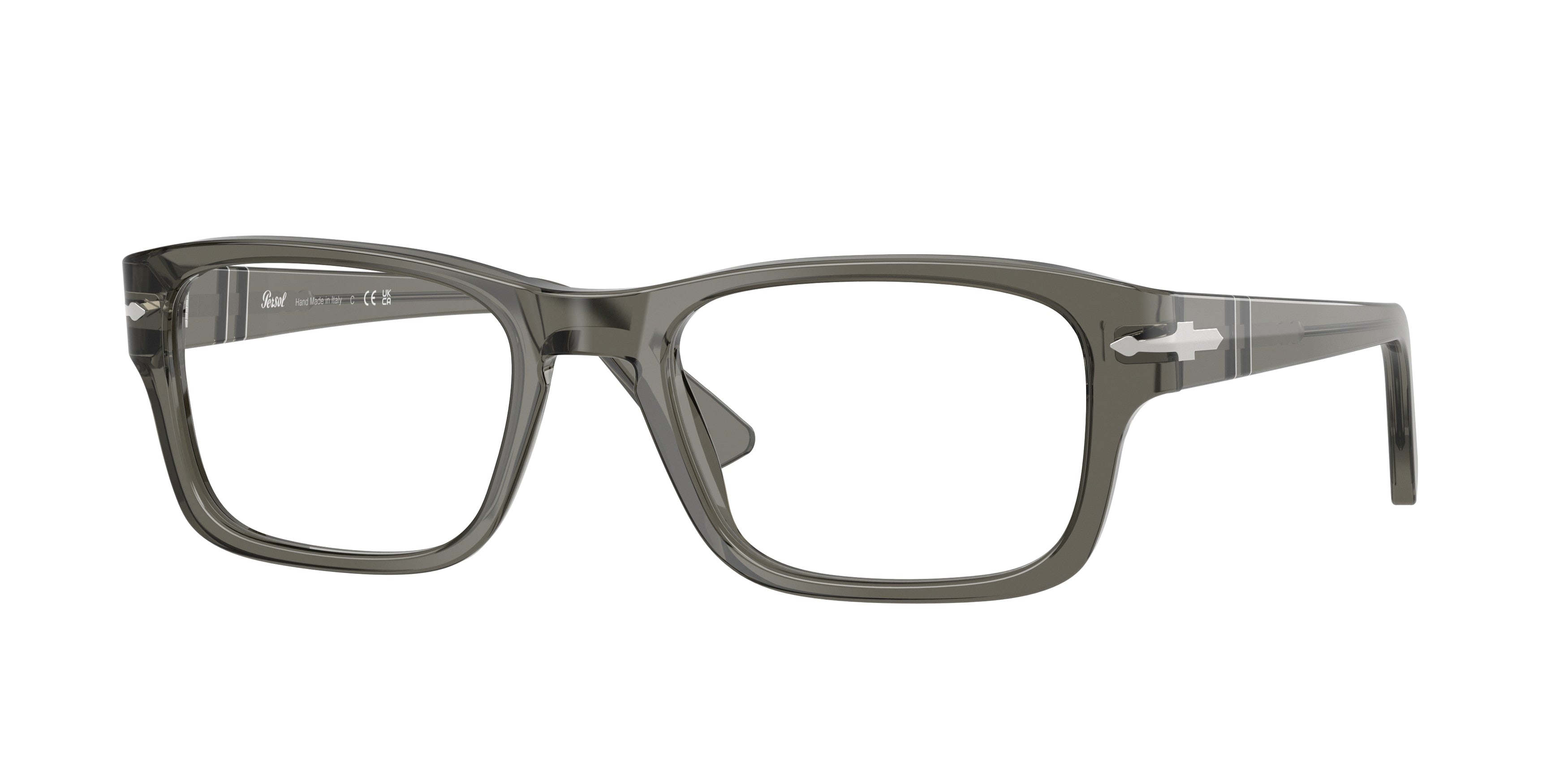 Persol PO3364V Rectangle Eyeglasses 1103-Smoke 56-145-20 - Color Map Grey