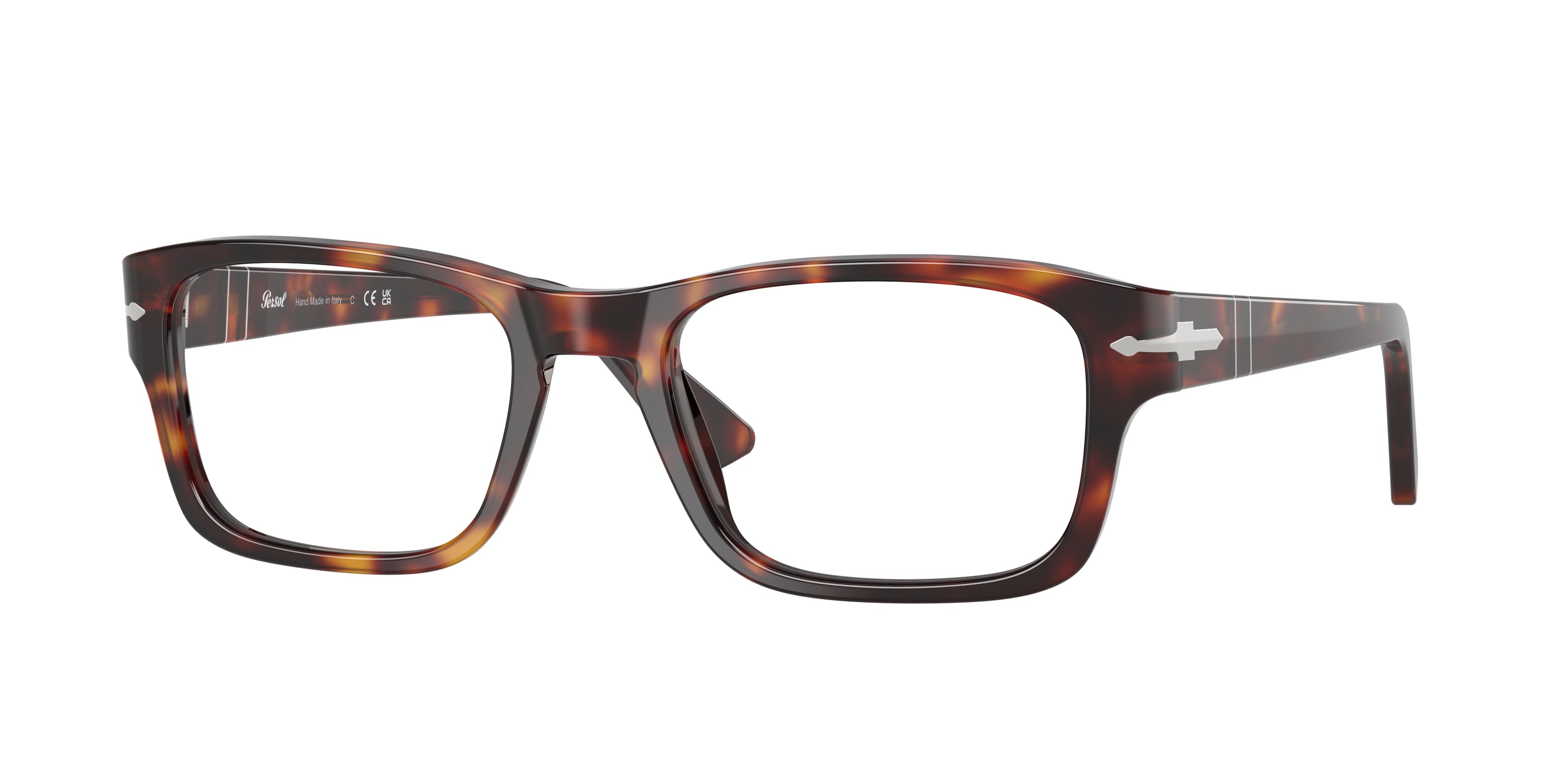Persol PO3364V Rectangle Eyeglasses 24-Havana 56-145-20 - Color Map Tortoise