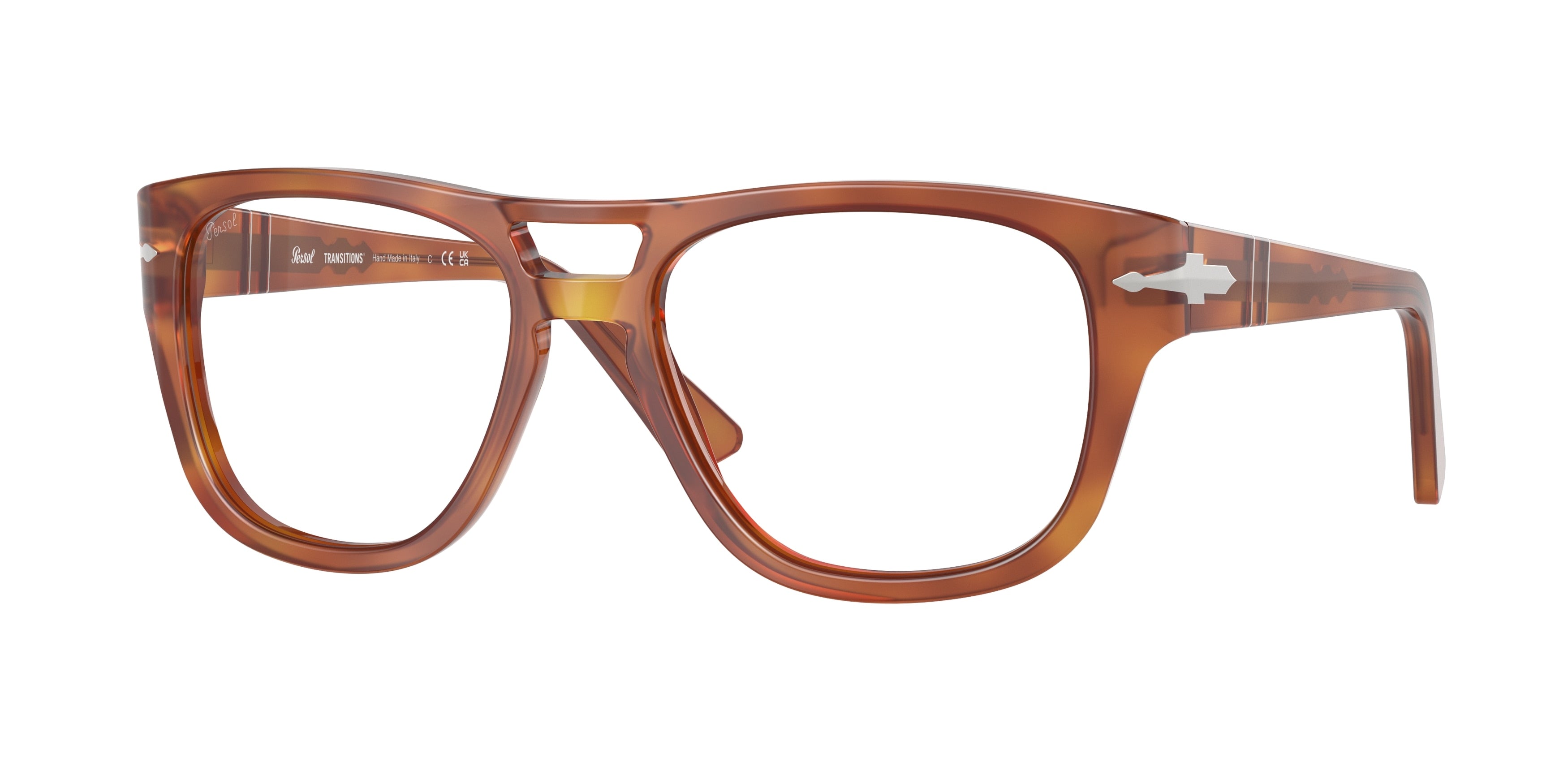 Persol PO3366S Square Sunglasses 96/GJ-Terra Di Siena 58-145-18 - Color Map Brown