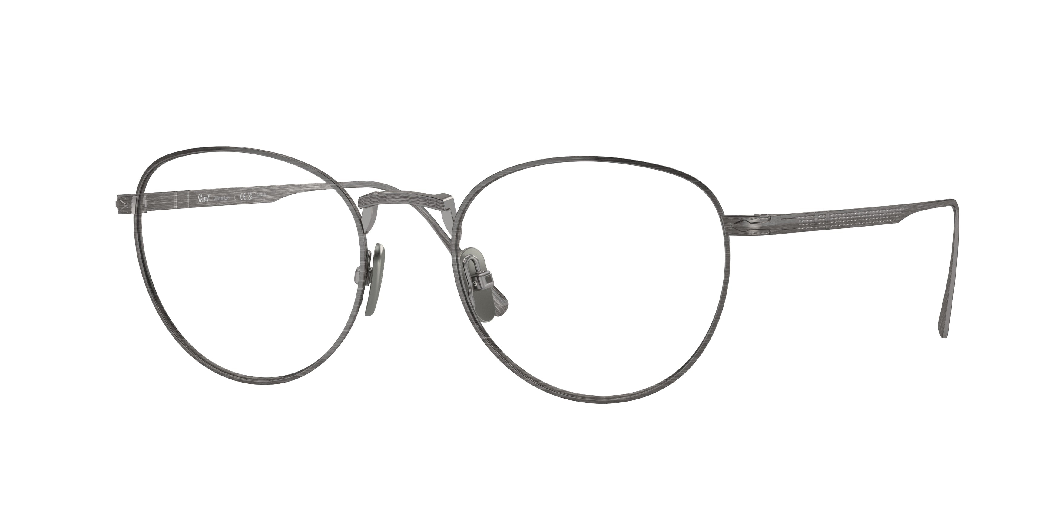 Persol PO5002VT Phantos Eyeglasses 8001-Pewter 51-145-19 - Color Map Grey