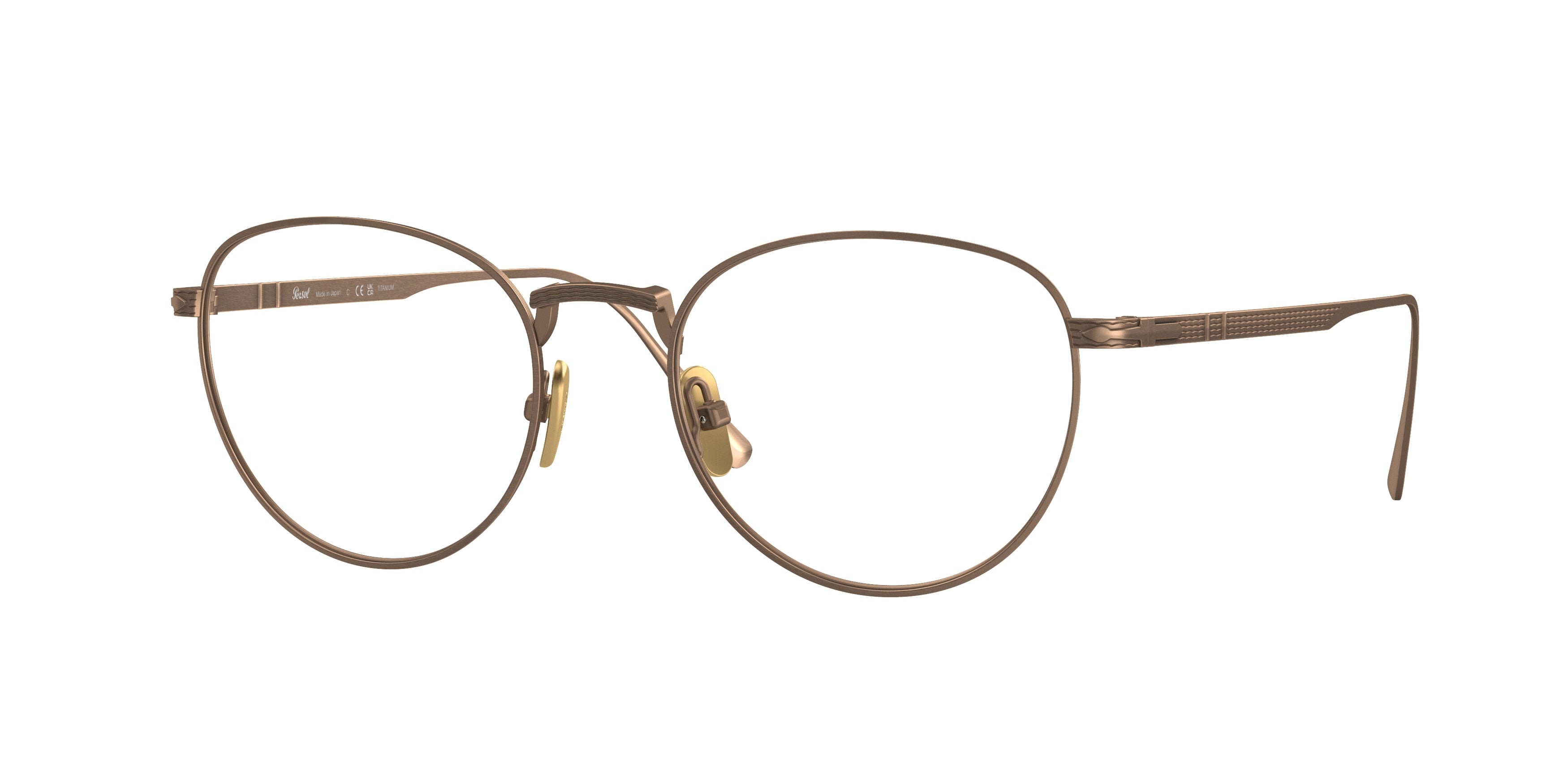 Persol PO5002VT Phantos Eyeglasses 8003-Bronze 51-145-19 - Color Map Brown