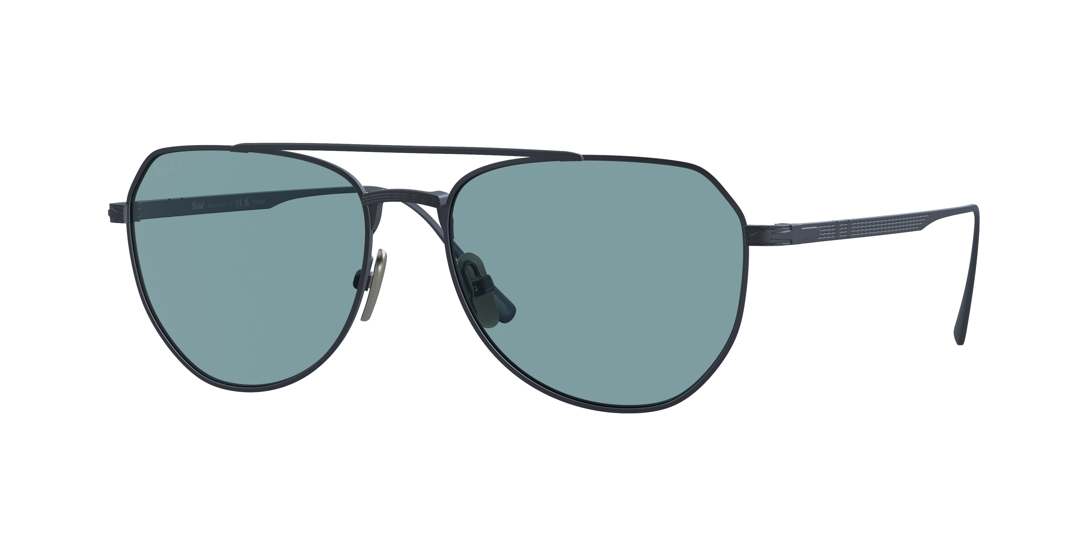 Persol PO5003ST Phantos Sunglasses 8002P1-Brushed Navy 54-145-16 - Color Map Blue