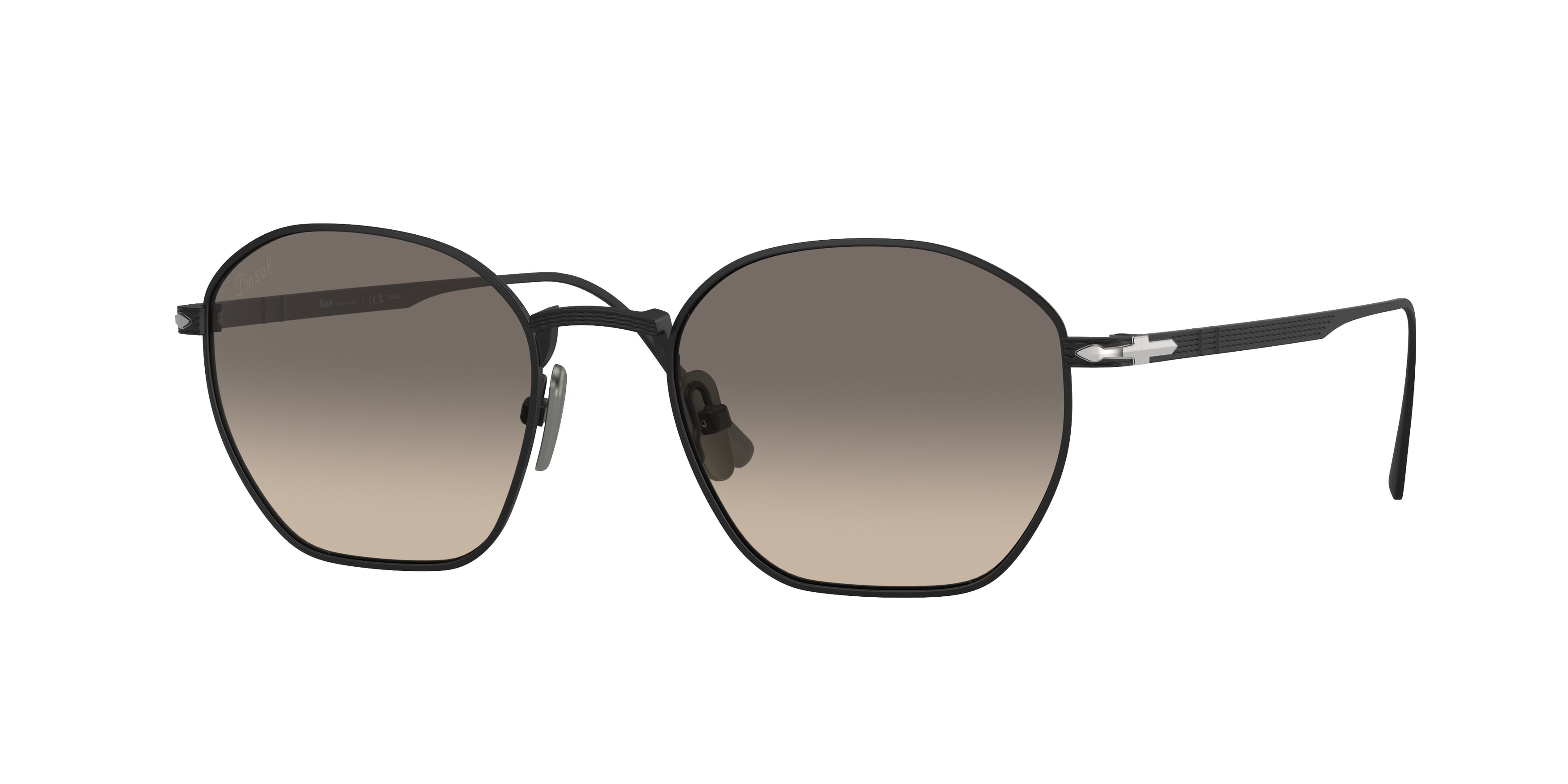 Persol PO5004ST Irregular Sunglasses  800432-Matte Black 50-145-19 - Color Map Black