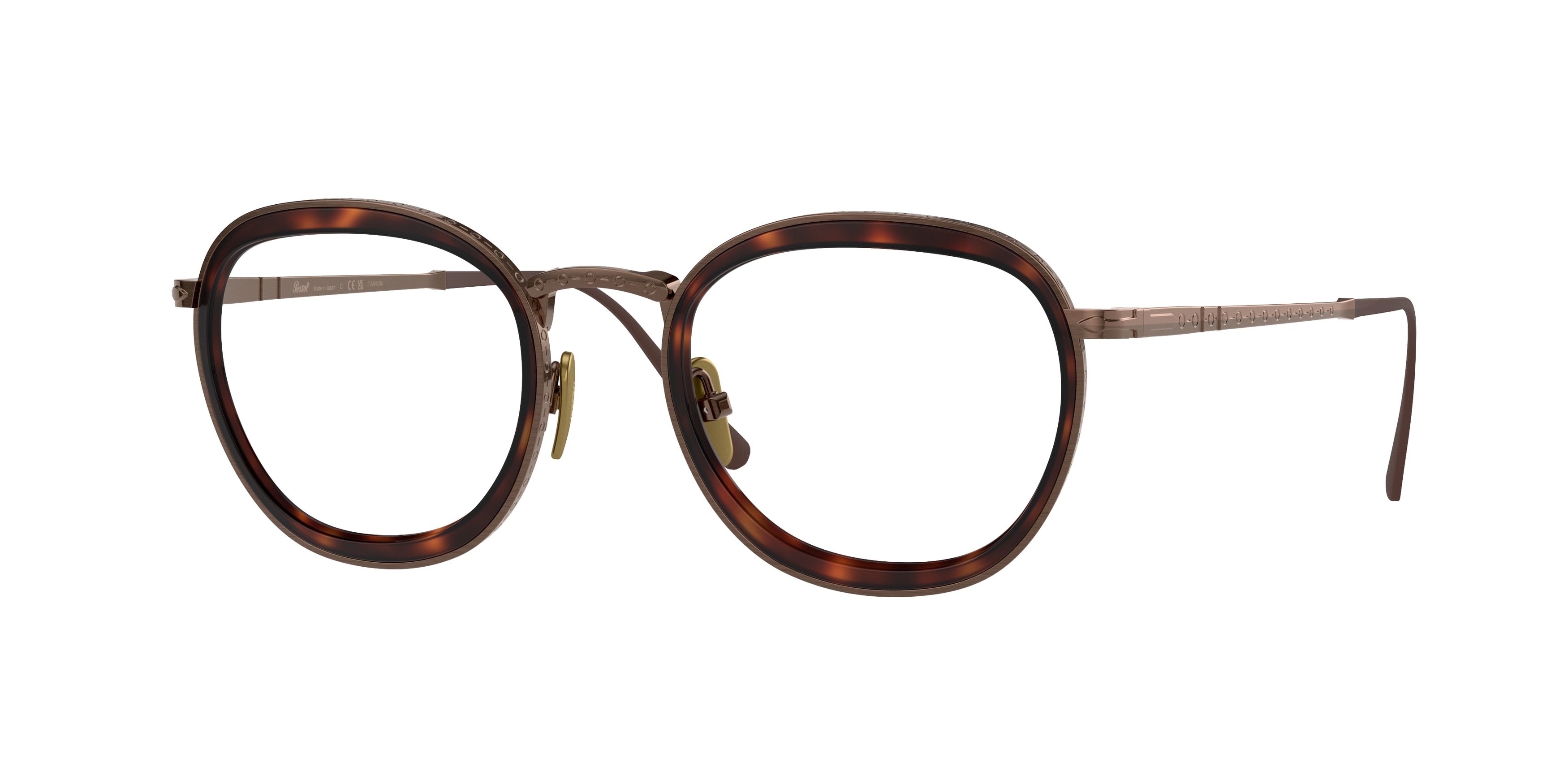 Persol PO5009VT Phantos Eyeglasses 8016-Brown 49-145-21 - Color Map Brown