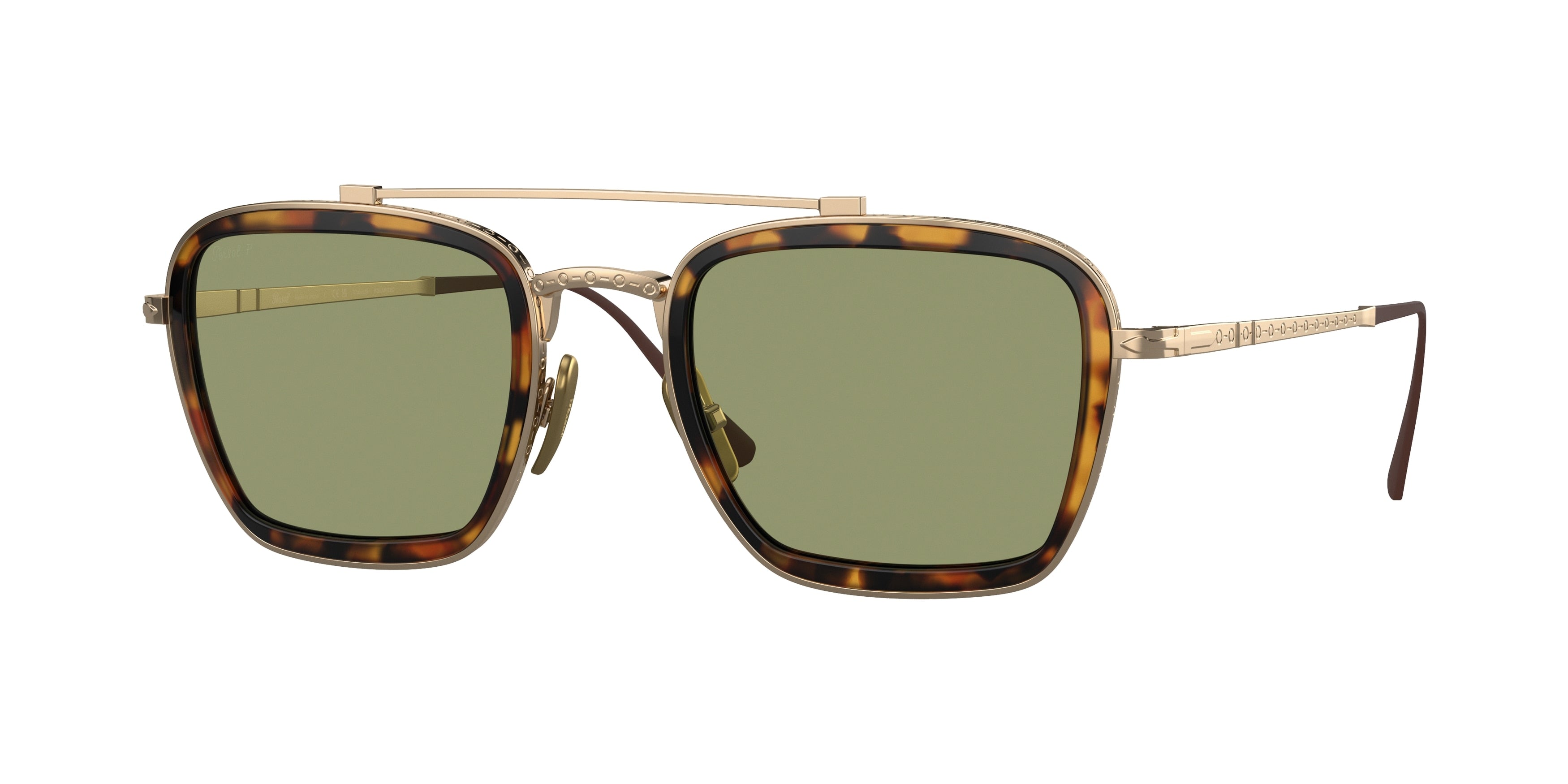 Persol PO5012ST Pillow Sunglasses 801358-Gold 51-145-23 - Color Map Gold