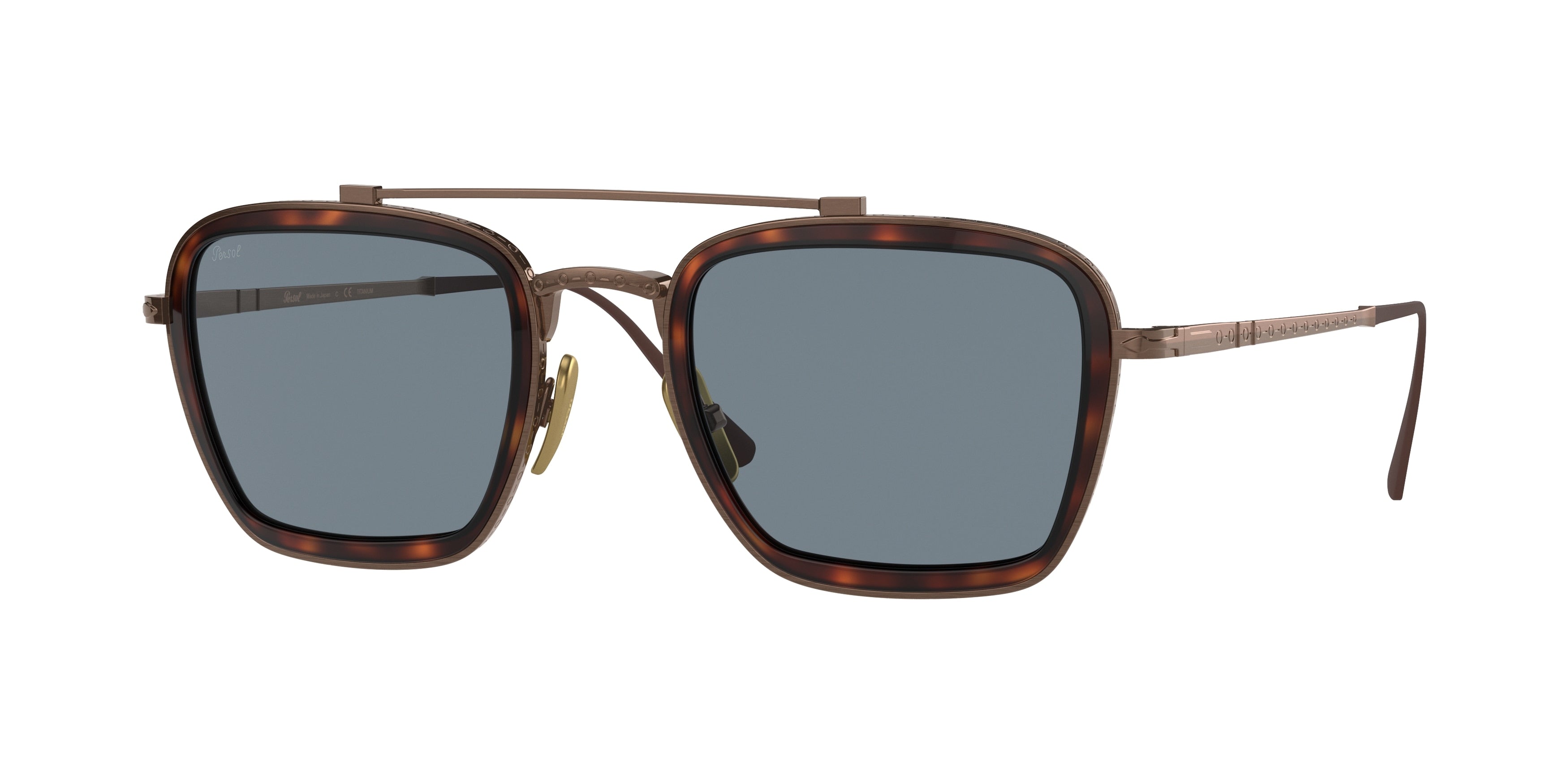 Persol PO5012ST Pillow Sunglasses 801656-Brown 51-145-23 - Color Map Brown