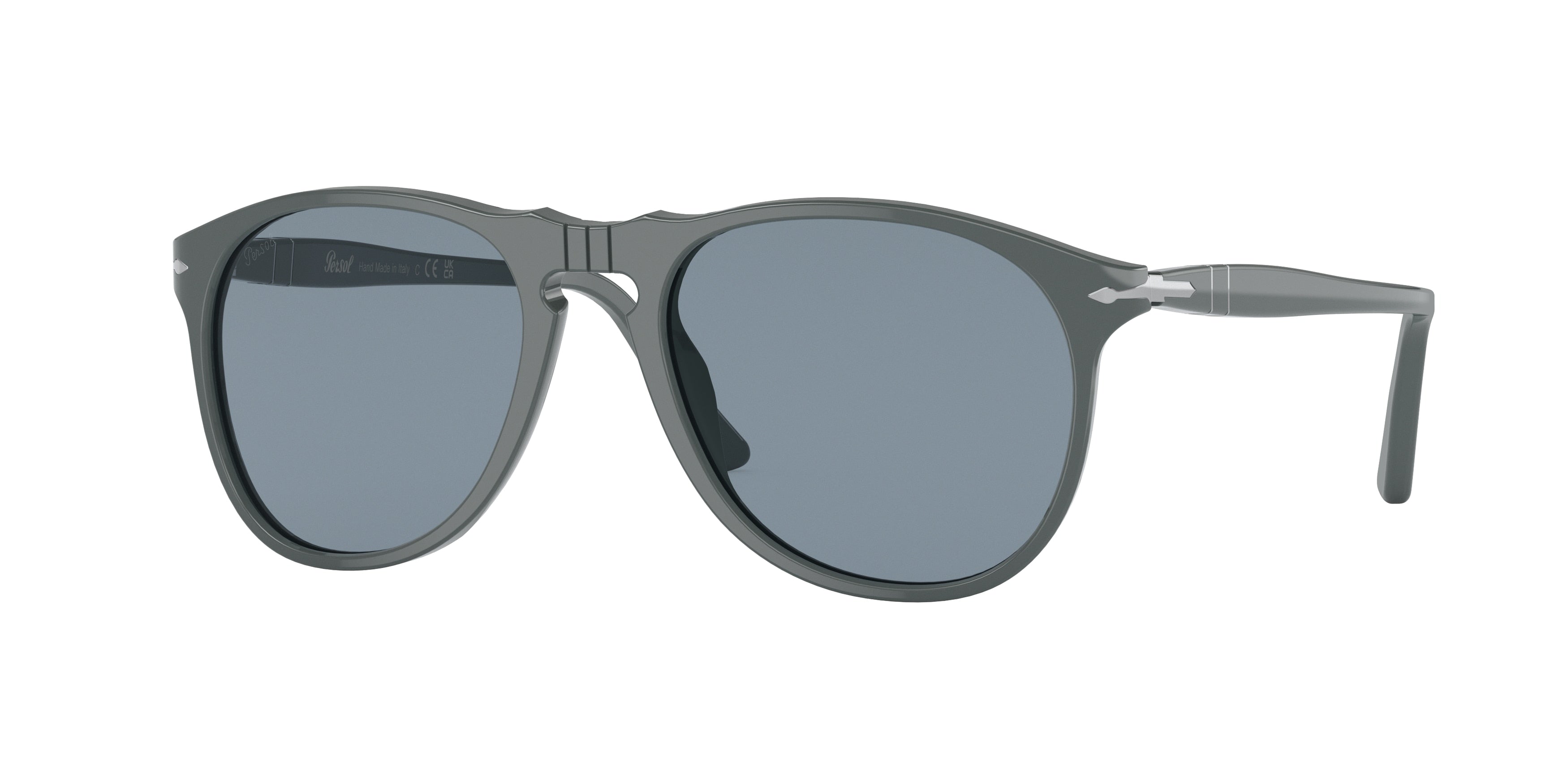 Persol PO9649S Pilot Sunglasses 117356-Grey 55-145-18 - Color Map Grey