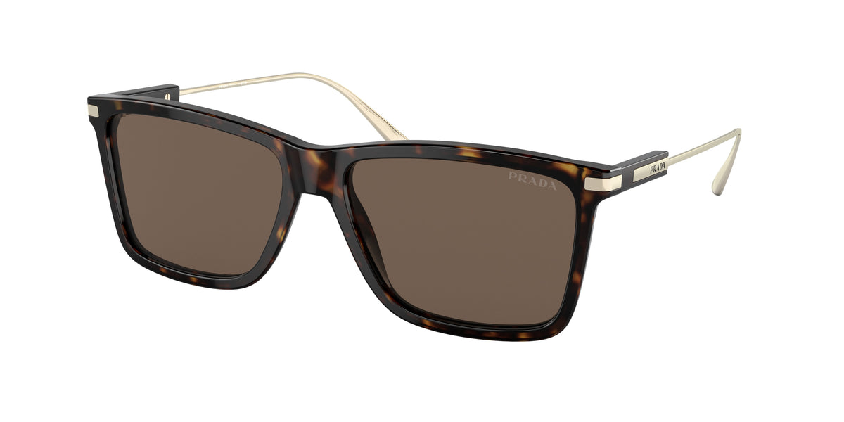 Prada PR01ZS Rectangle Sunglasses 2AU08T-Tortoise 58-140-16 - Color Map Tortoise