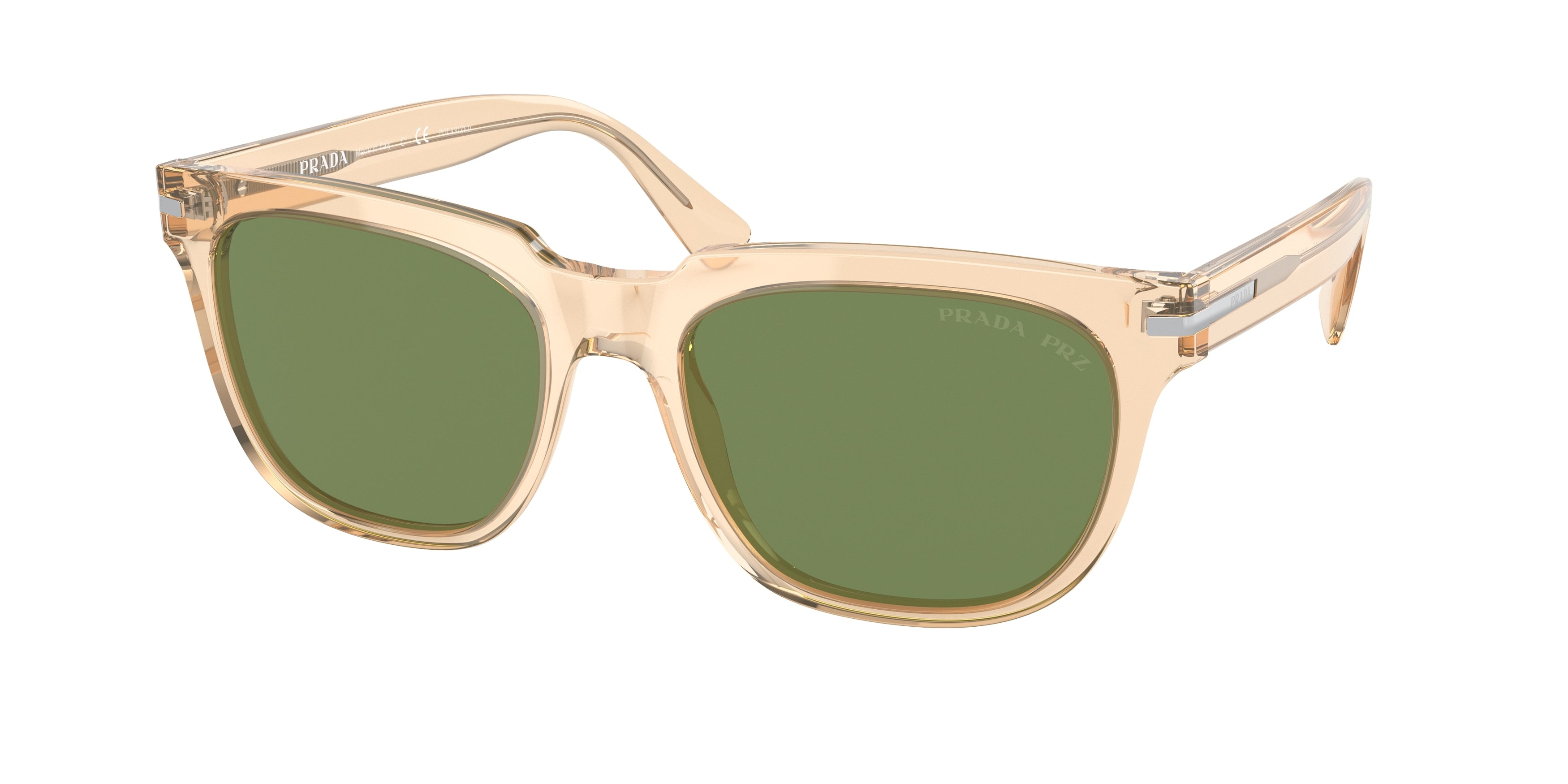 Prada PR04YS Pillow Sunglasses 01N08C-Trasparent Brown 56-150-19 - Color Map Brown