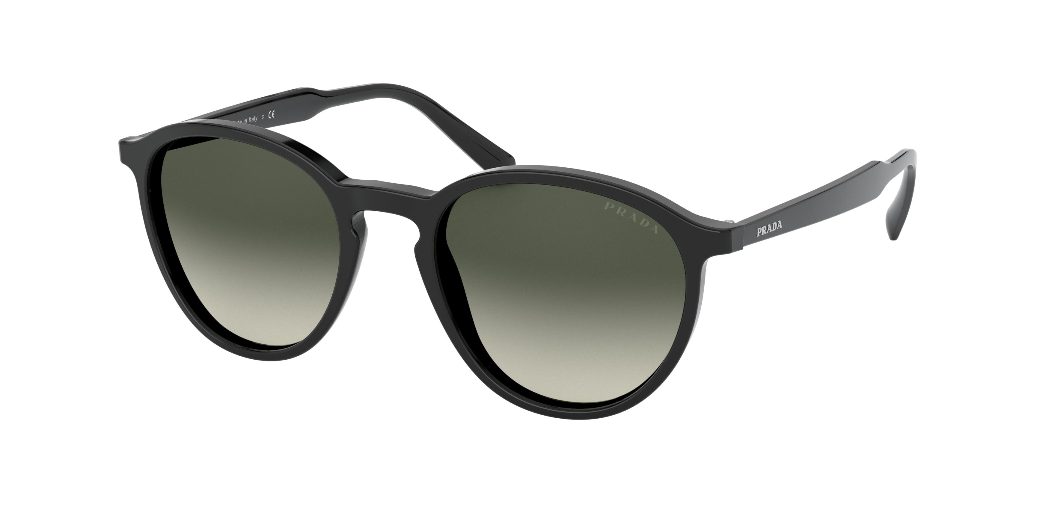 Prada CONCEPTUAL PR05XS Phantos Sunglasses 1AB2D0-Black 51-145-20 - Color Map Black