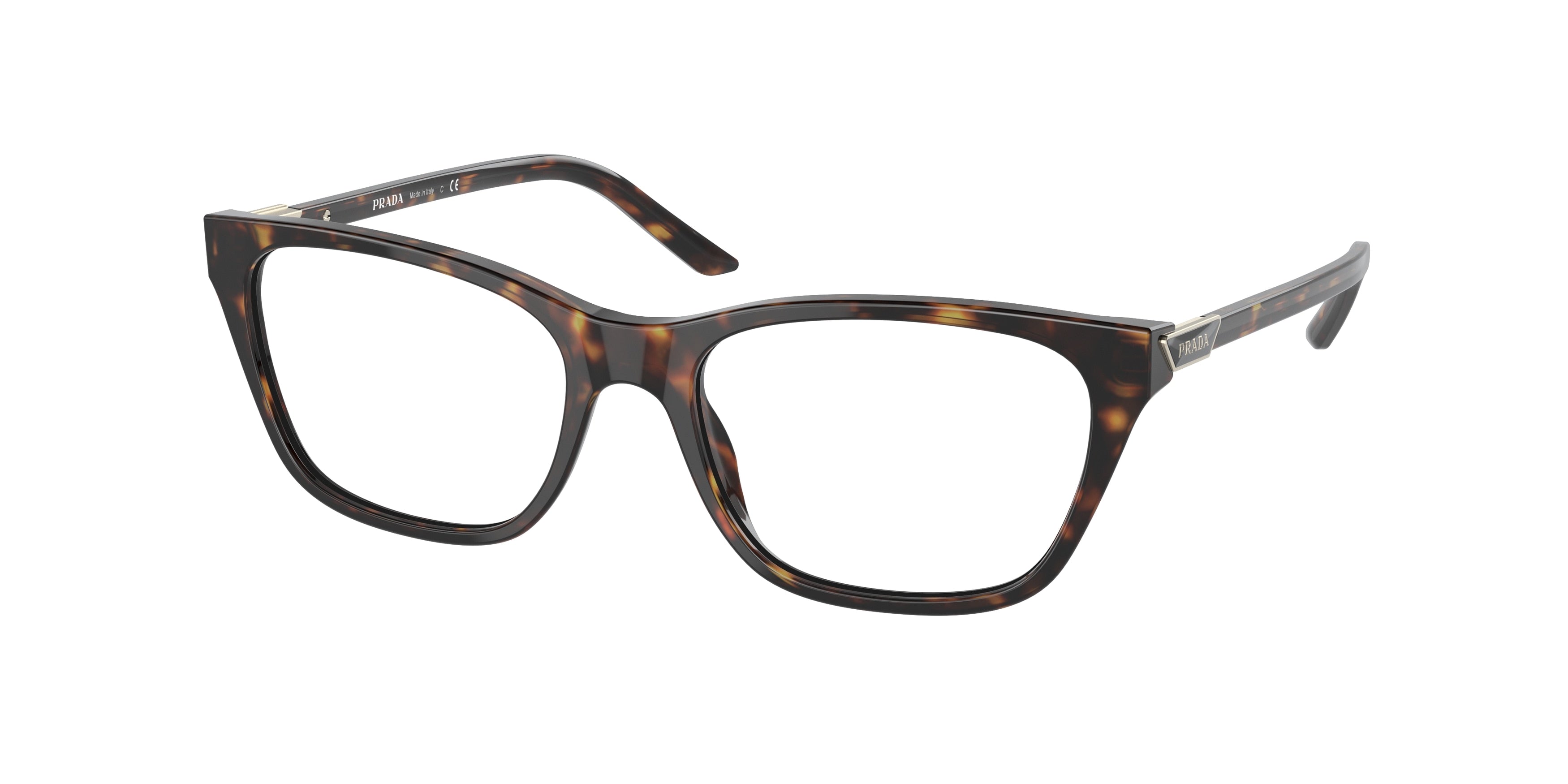 Prada PR05YV Butterfly Eyeglasses 2AU1O1-Tortoise 53-140-17 - Color Map Tortoise