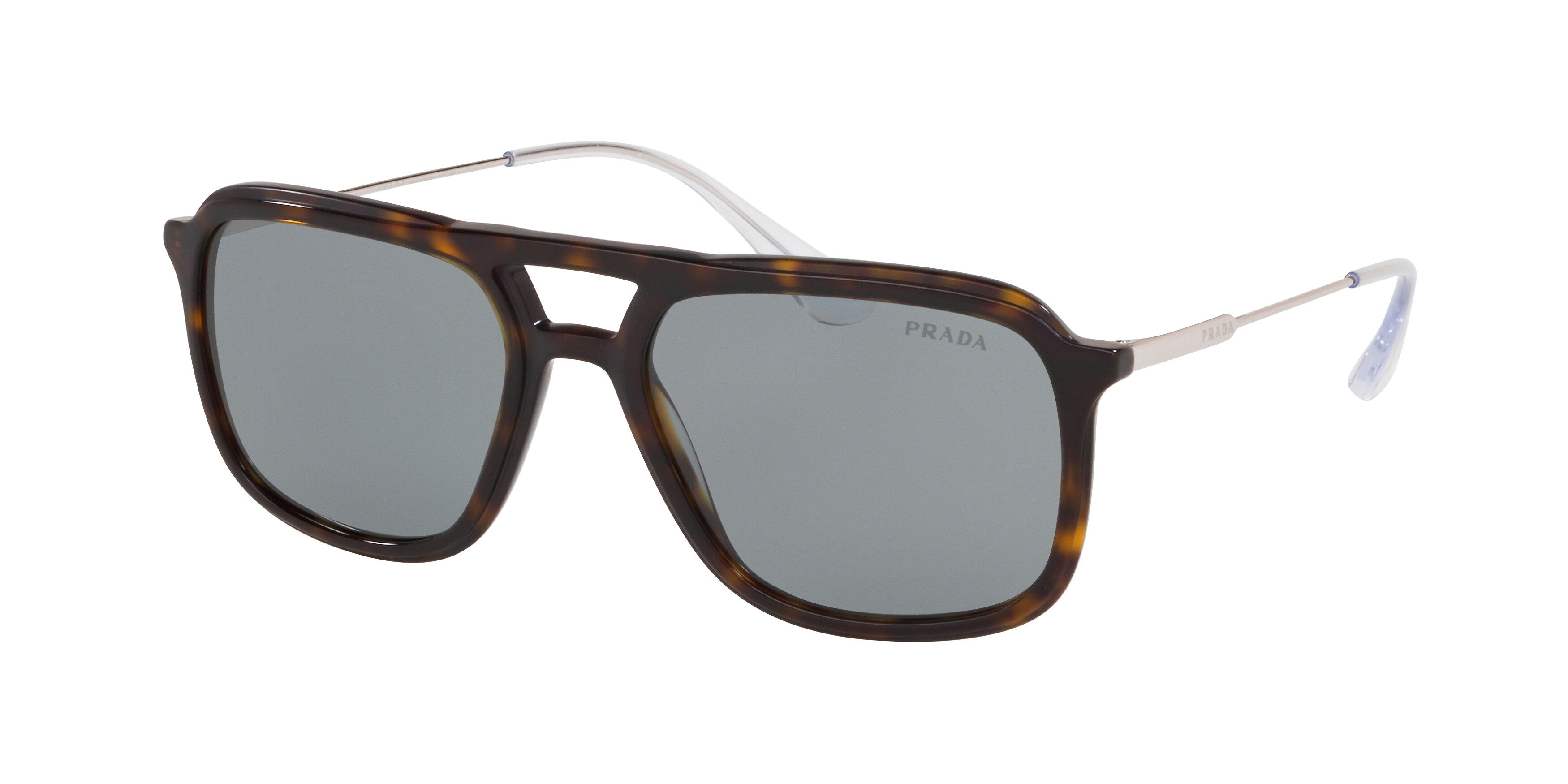 Prada CONCEPTUAL PR06VS Pillow Sunglasses 2AU3C2-Havana 54-145-18 - Color Map Tortoise