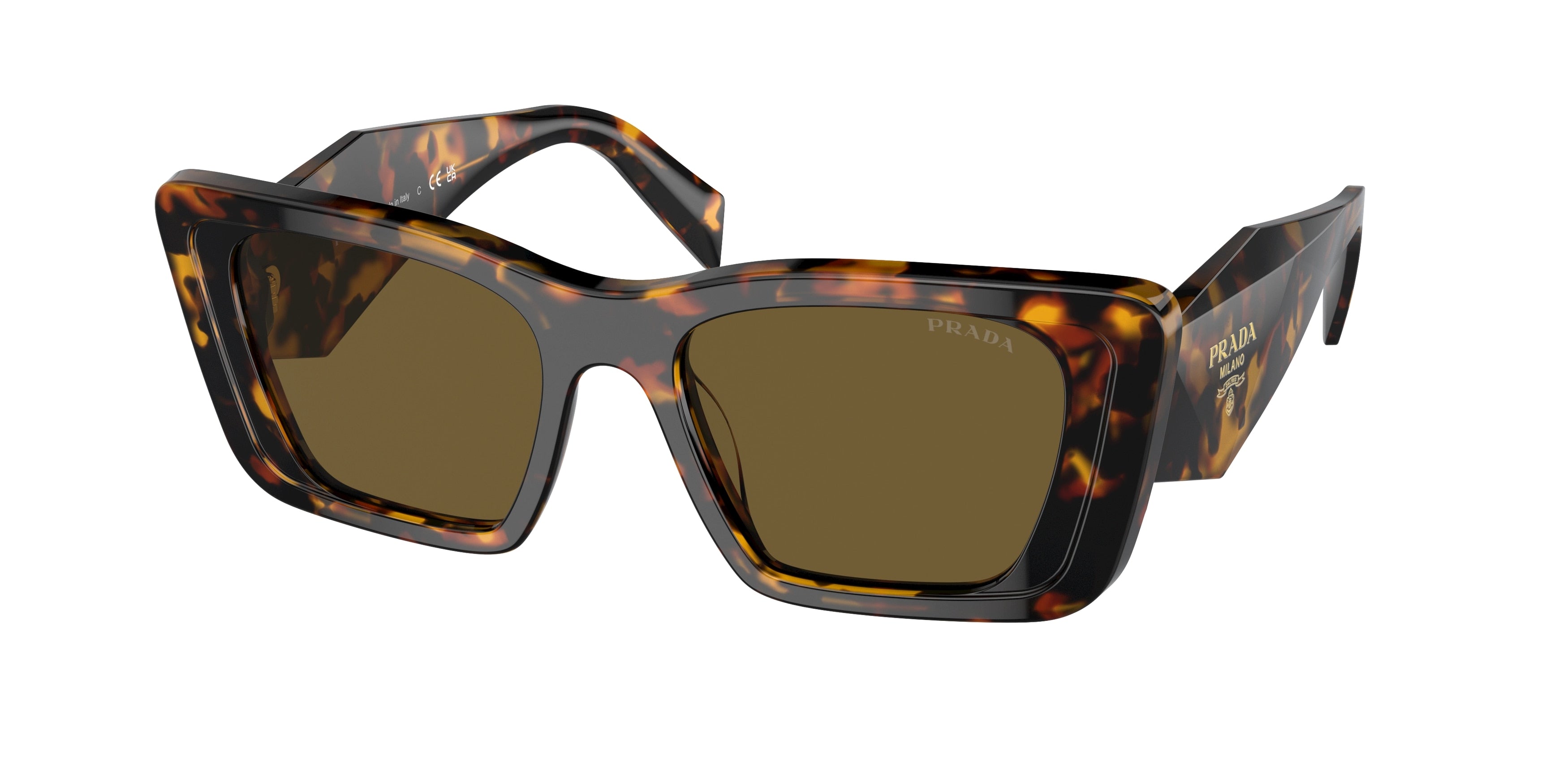 Prada PR08YS Butterfly Sunglasses VAU01T-Honey Tortoise 51-145-18 - Color Map Tortoise