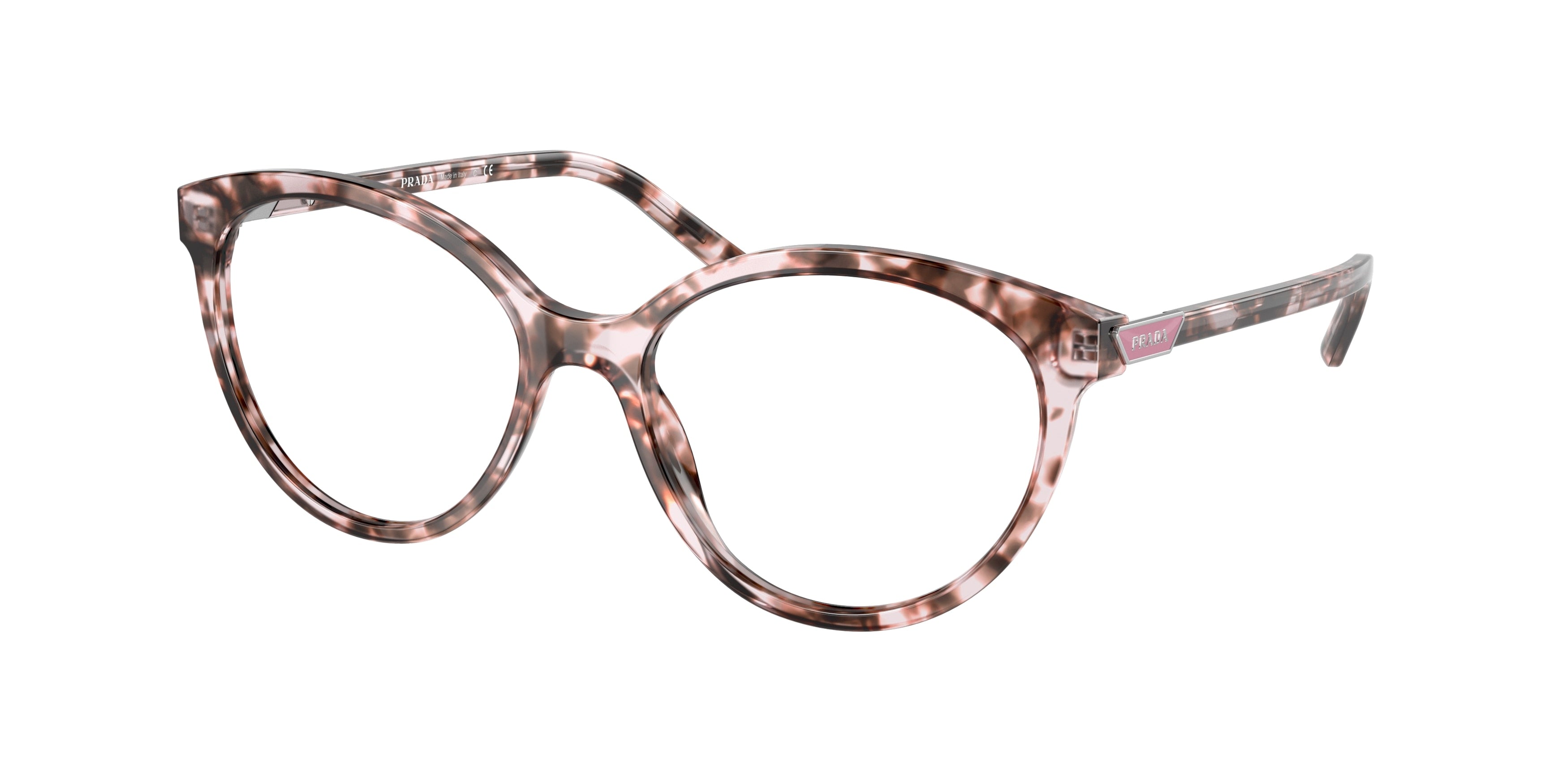 Prada PR08YV Oval Eyeglasses ROJ1O1-Orchid Tortoise 54-140-17 - Color Map Tortoise