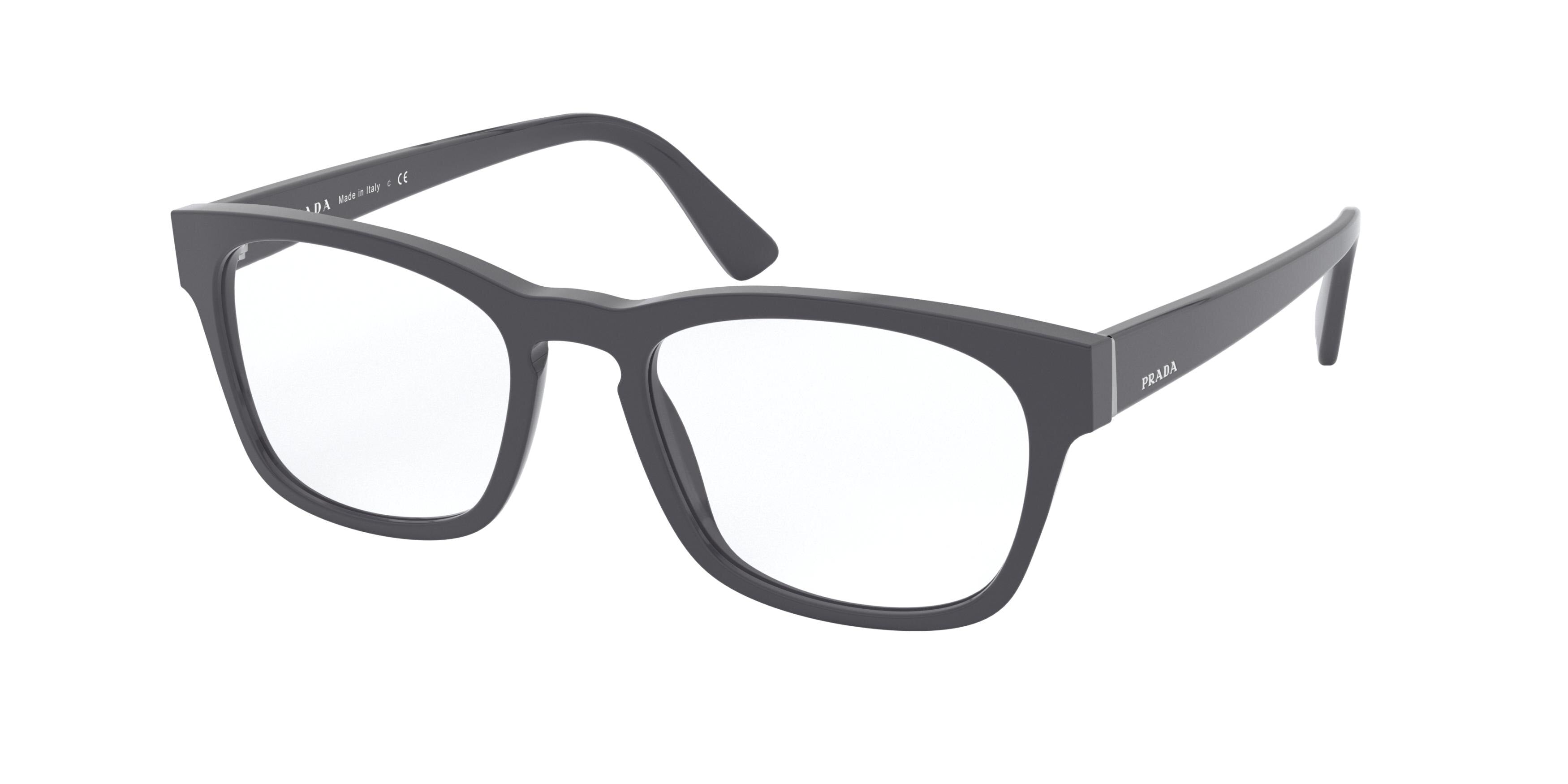 Prada HARITAGE PR09XV Pillow Eyeglasses  5161O1-Grey 54-145-19 - Color Map Grey