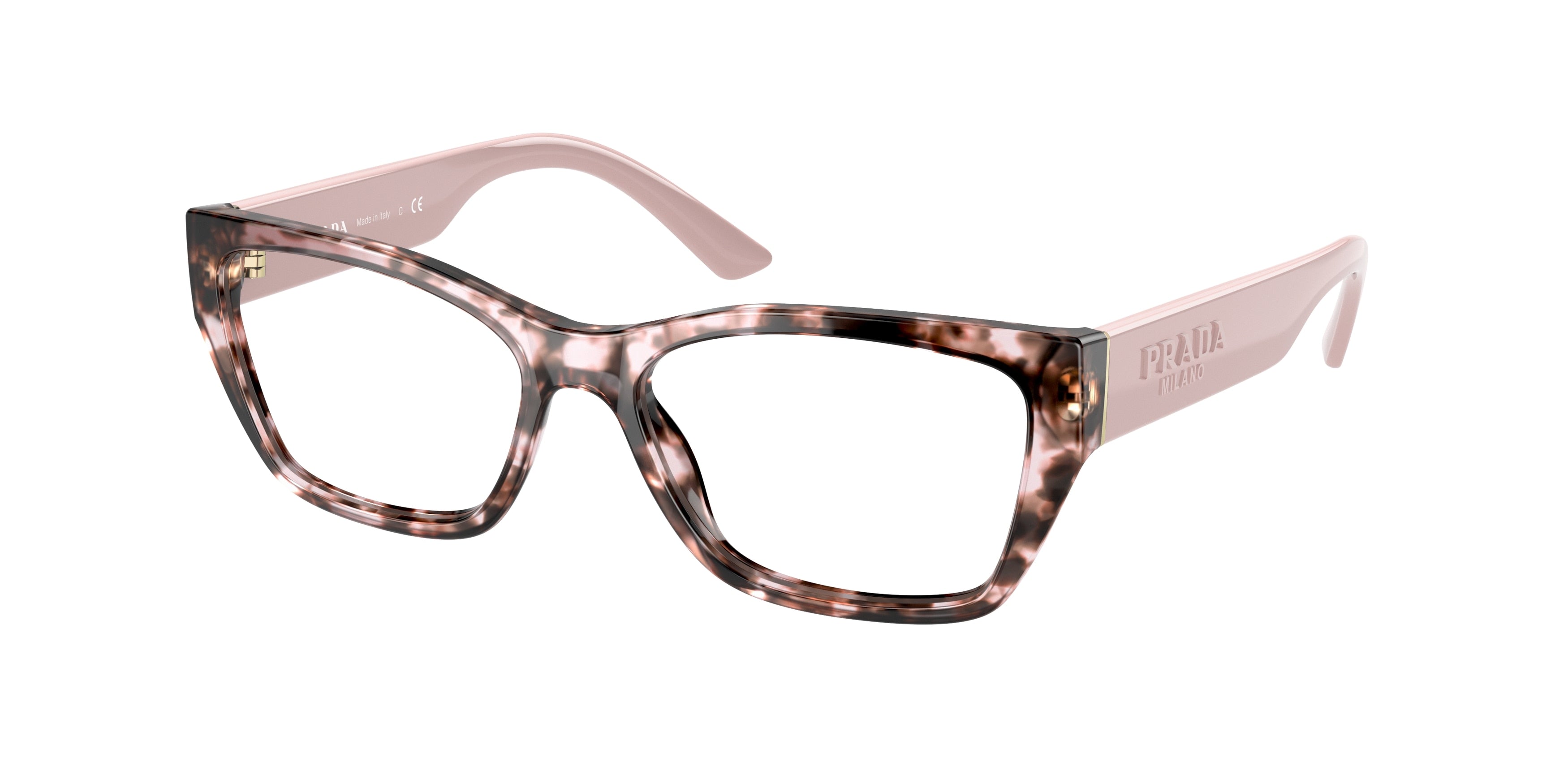 Prada PR11YV Irregular Eyeglasses  ROJ1O1-Orchid Tortoise 54-140-16 - Color Map Tortoise