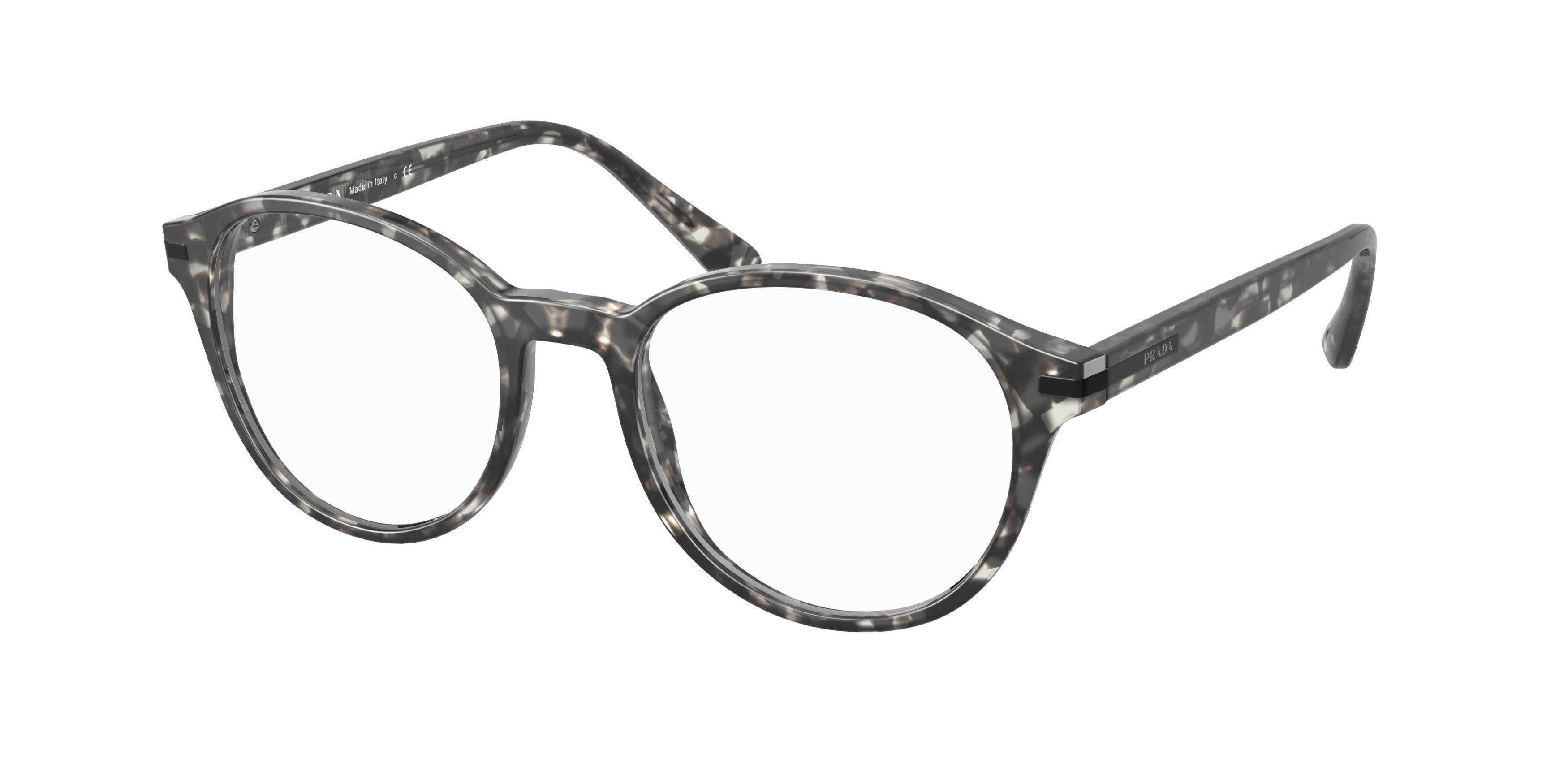 Prada PR13WV Phantos Eyeglasses VH31O1-Matte Grey Tortoise 51-145-19 - Color Map Grey