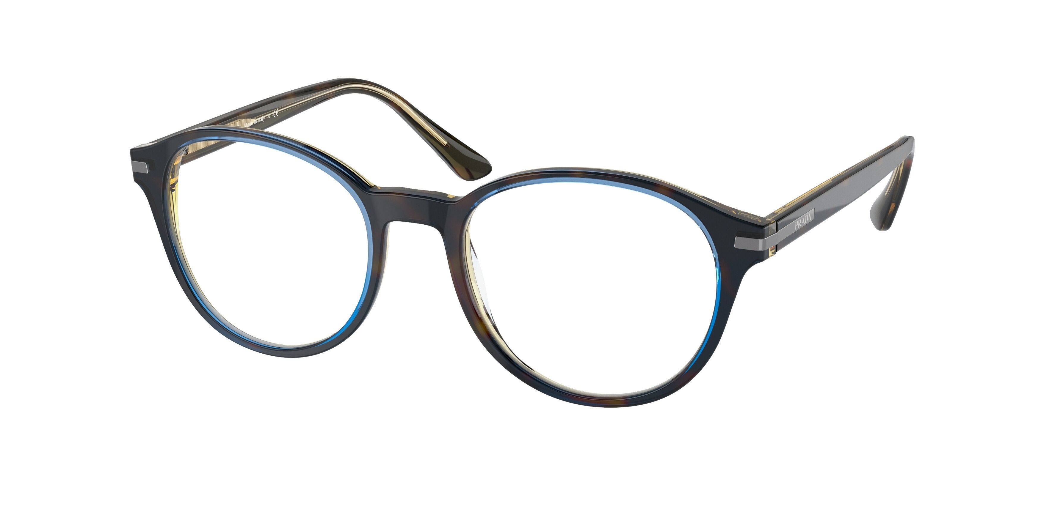 Prada PR13WV Phantos Eyeglasses ZXH1O1-Denim Tortoise 51-145-19 - Color Map Tortoise