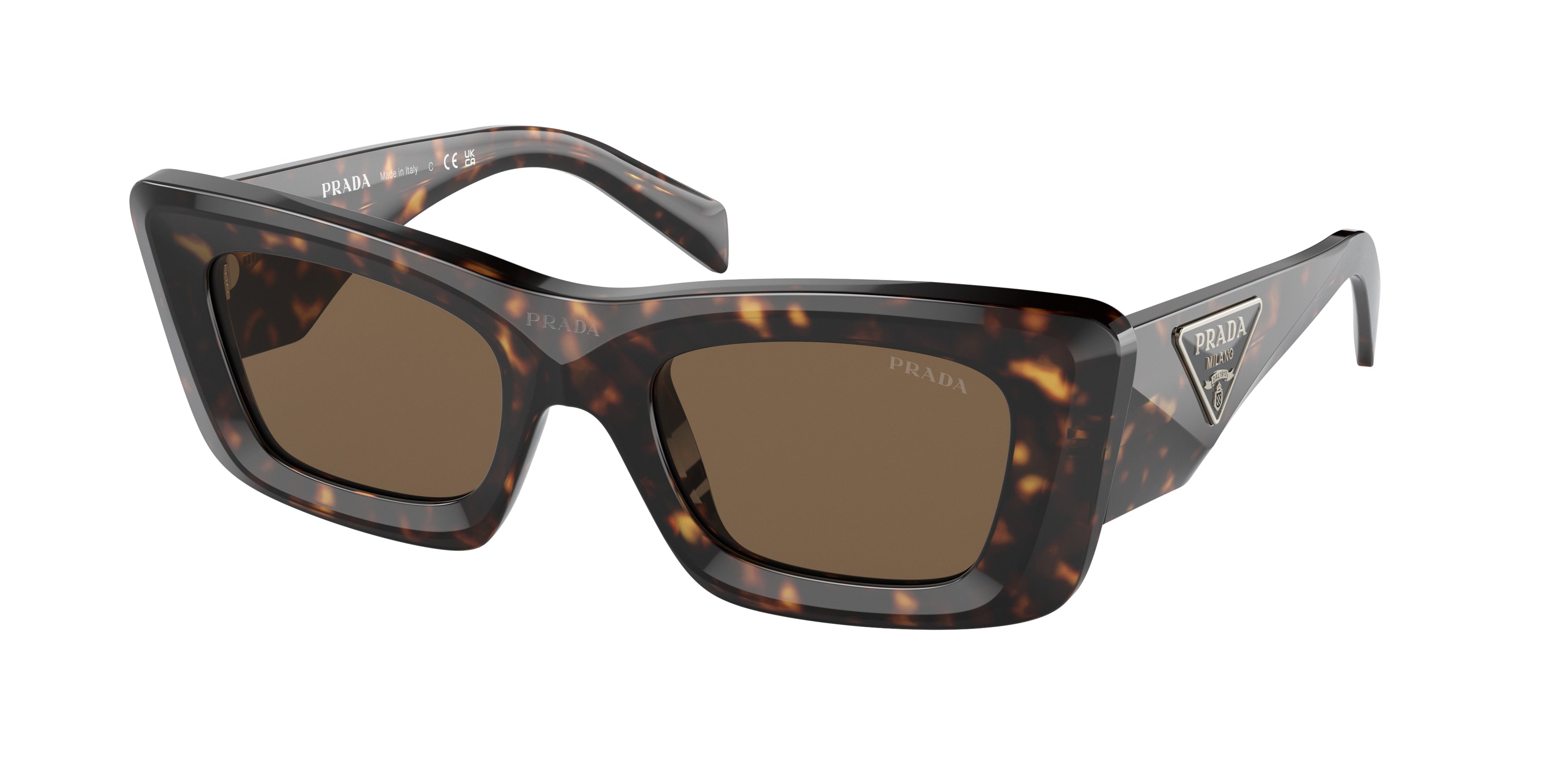 Prada PR13ZSF Cat Eye Sunglasses 2AU06B-Tortoise 52-140-20 - Color Map Tortoise
