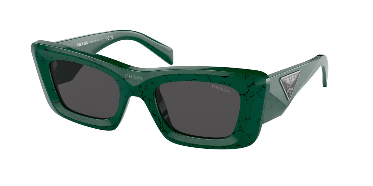 Prada PR13ZS Cat Eye Sunglasses for Women — Free Shipping - 50-140-21 / 16D5S0-Green Marble